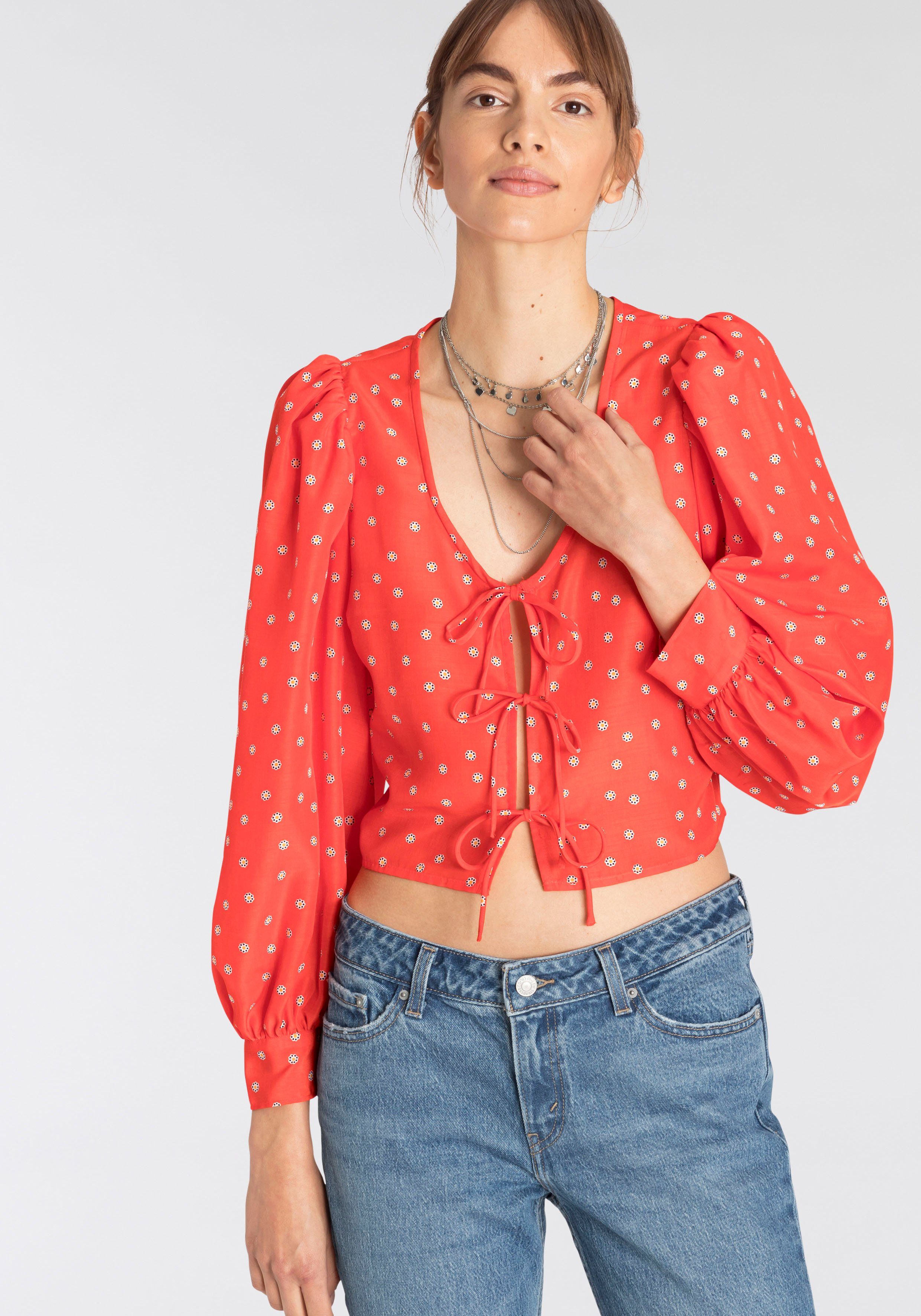 Levi's® Druckbluse »FAWN TIE BLOUSE« powered by Germany's Next Topmodel -  GNTM online kaufen | OTTO