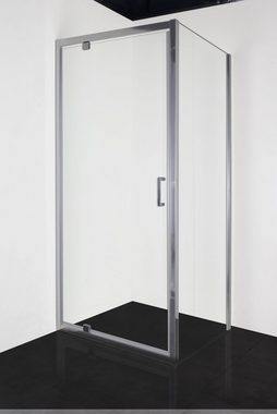 Sanotechnik Dusch-Schwingtür Elite, 92x195 cm, Einscheibensicherheitsglas, Schwenkttür für Duschen