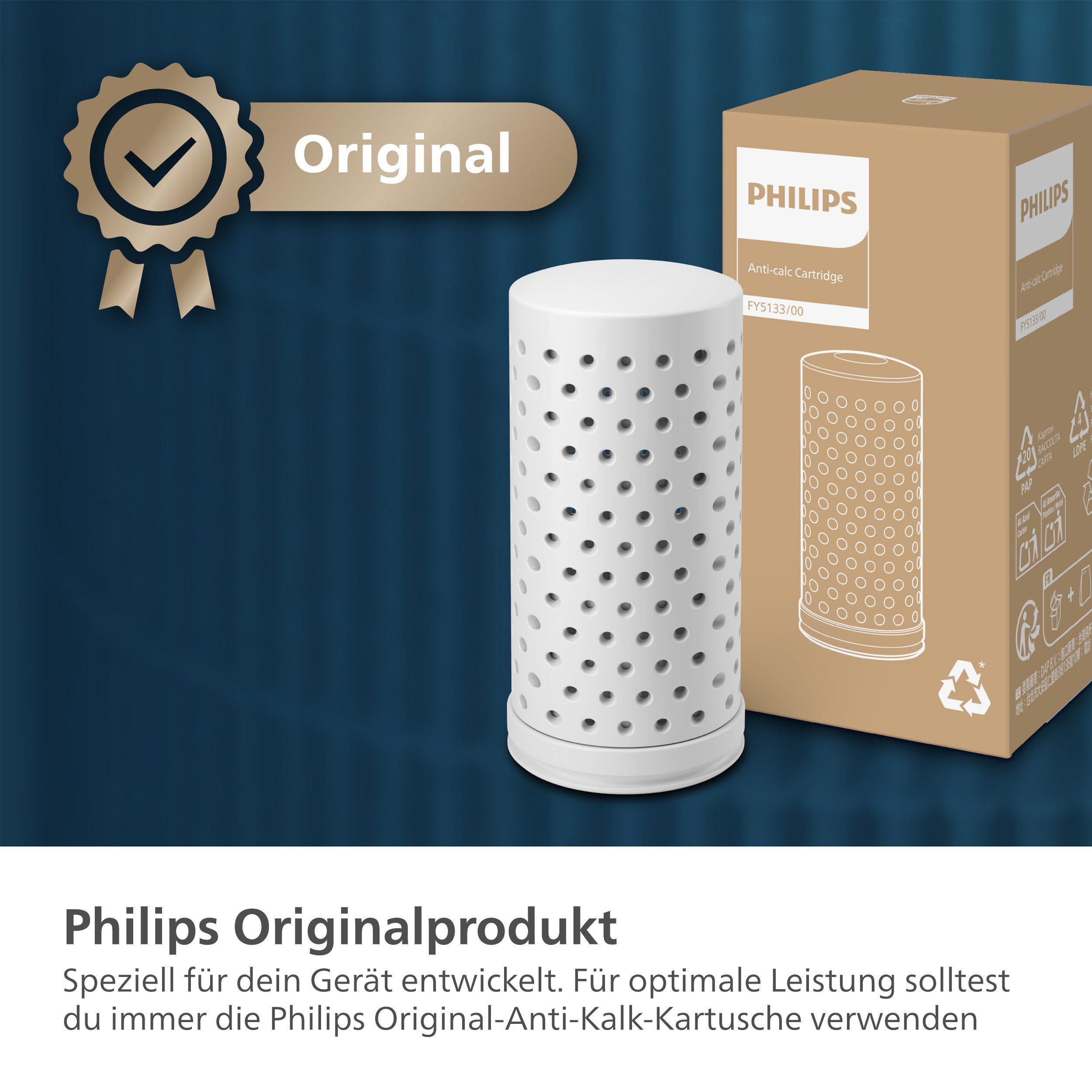Philips Kalkfilter FY5133/00 kompatibel mit 1000 Series Luftbefeuchtern, Zubehör für HU1509, HU1510, 2–3 Monate verwendbar – Bild 5 von 5