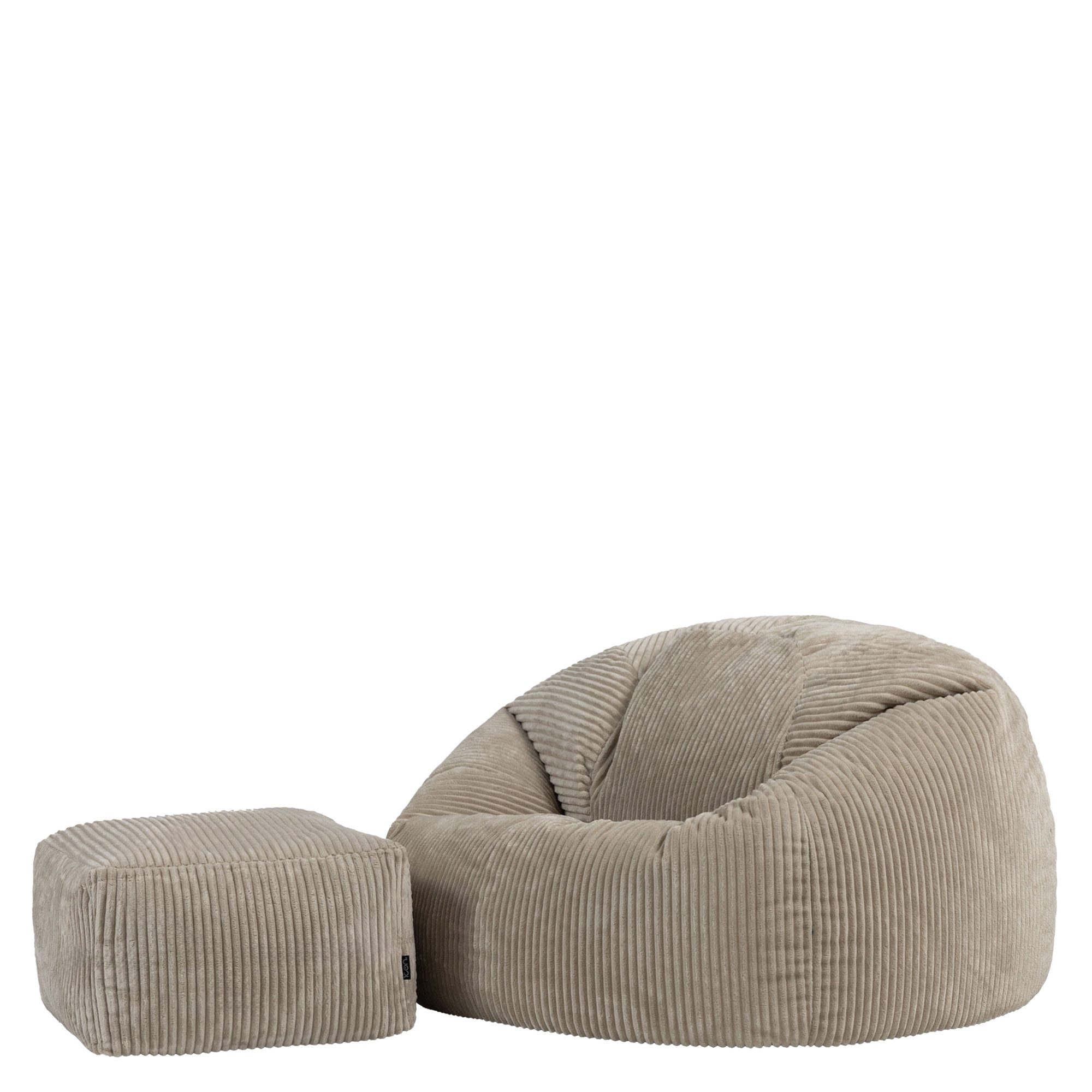 icon Sitzsack Erwachsene XXL mit Hocker aus Cord „Kingston“ (Spar-Set, 1 x günstig online kaufen