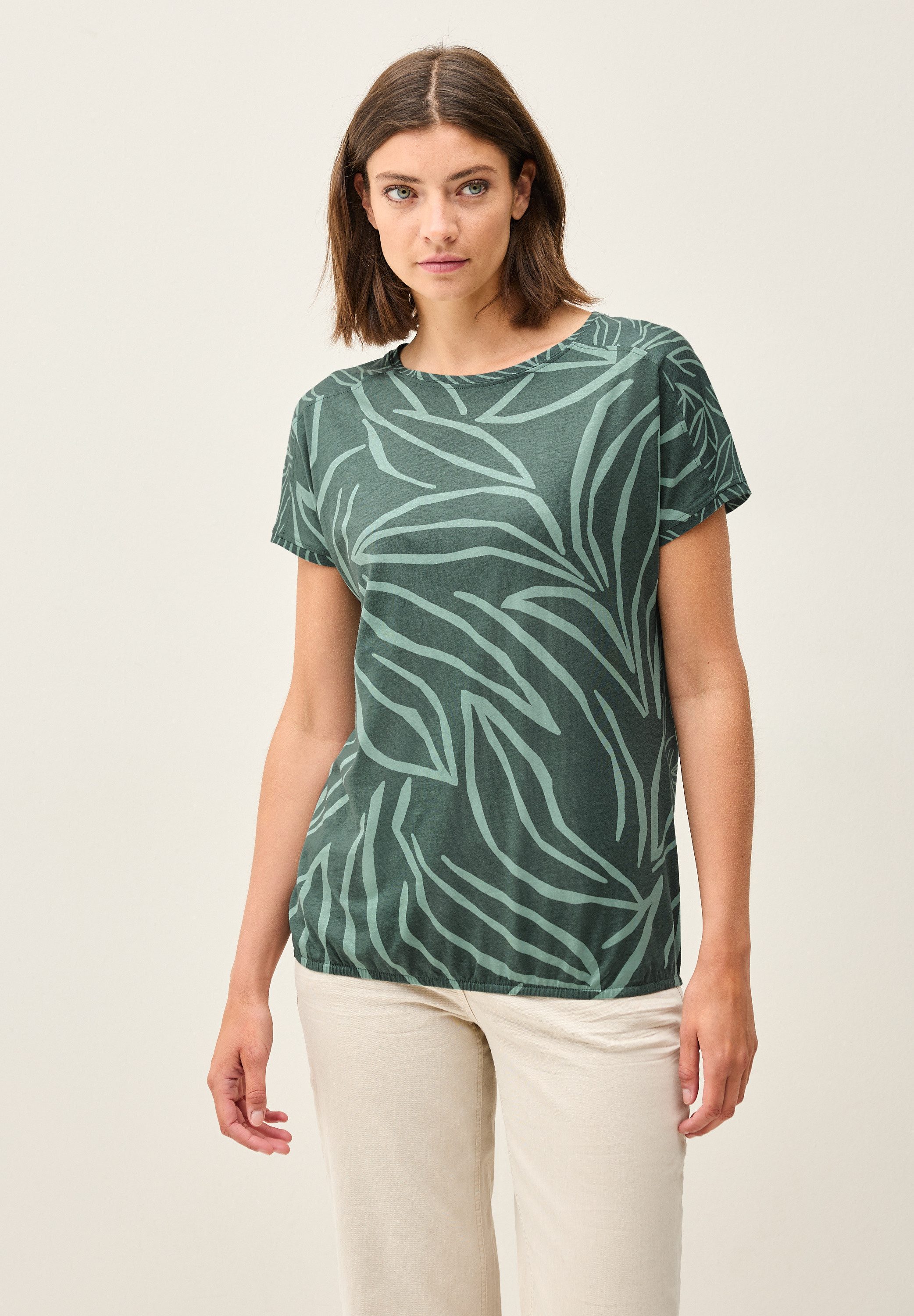 Cecil T-Shirt, mit Elastiksaum günstig online kaufen