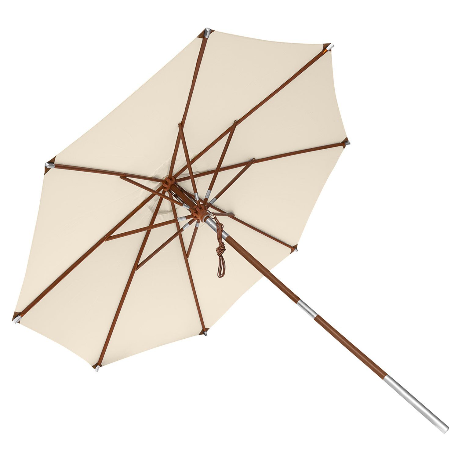 anndora-sonnenschirm Sonnenschirm 3m rund Knickbar Dreh-Kipp-Mechanismus, günstig online kaufen