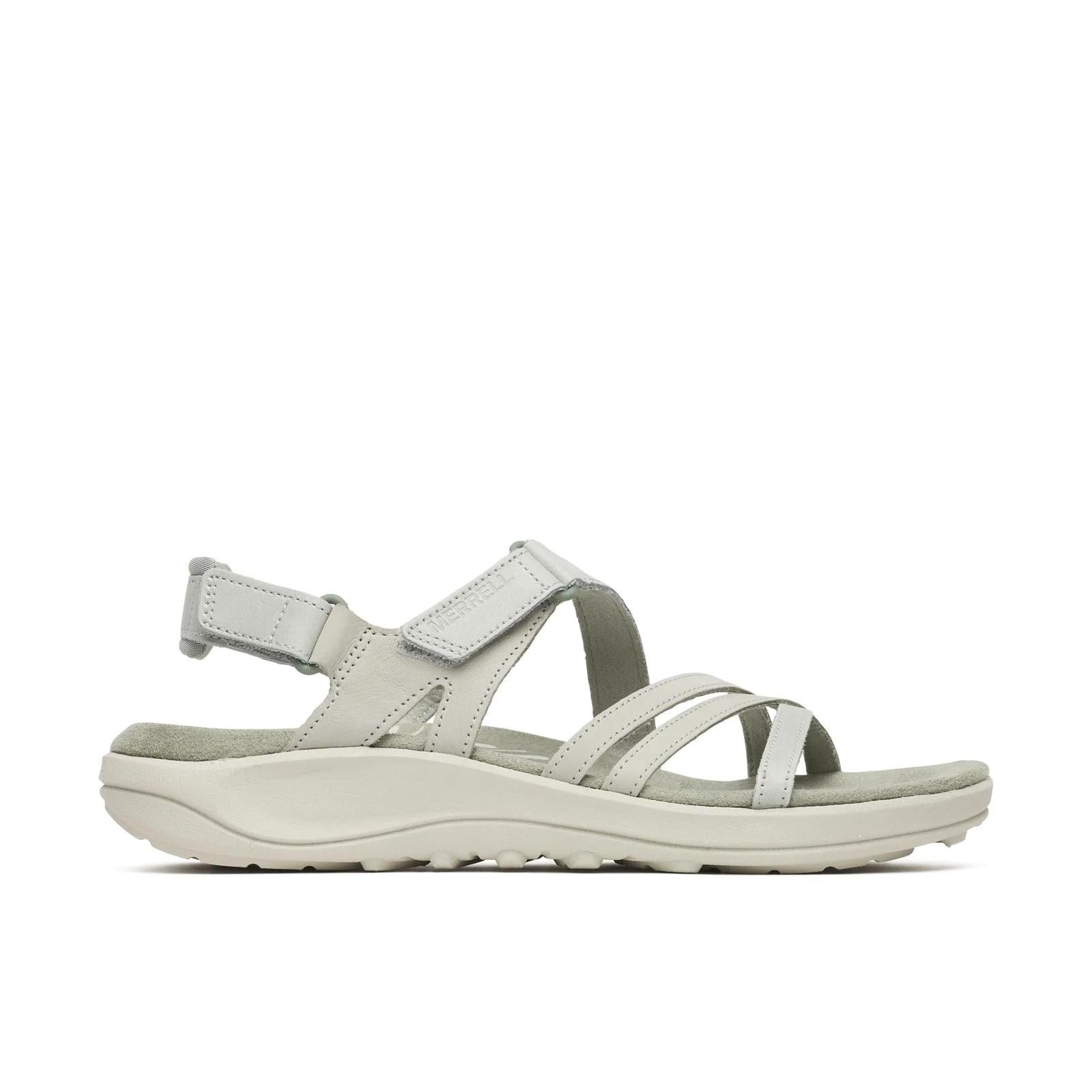 Merrell Harbor Backstrap (Vollnarbenleder) grau Damen Sandale