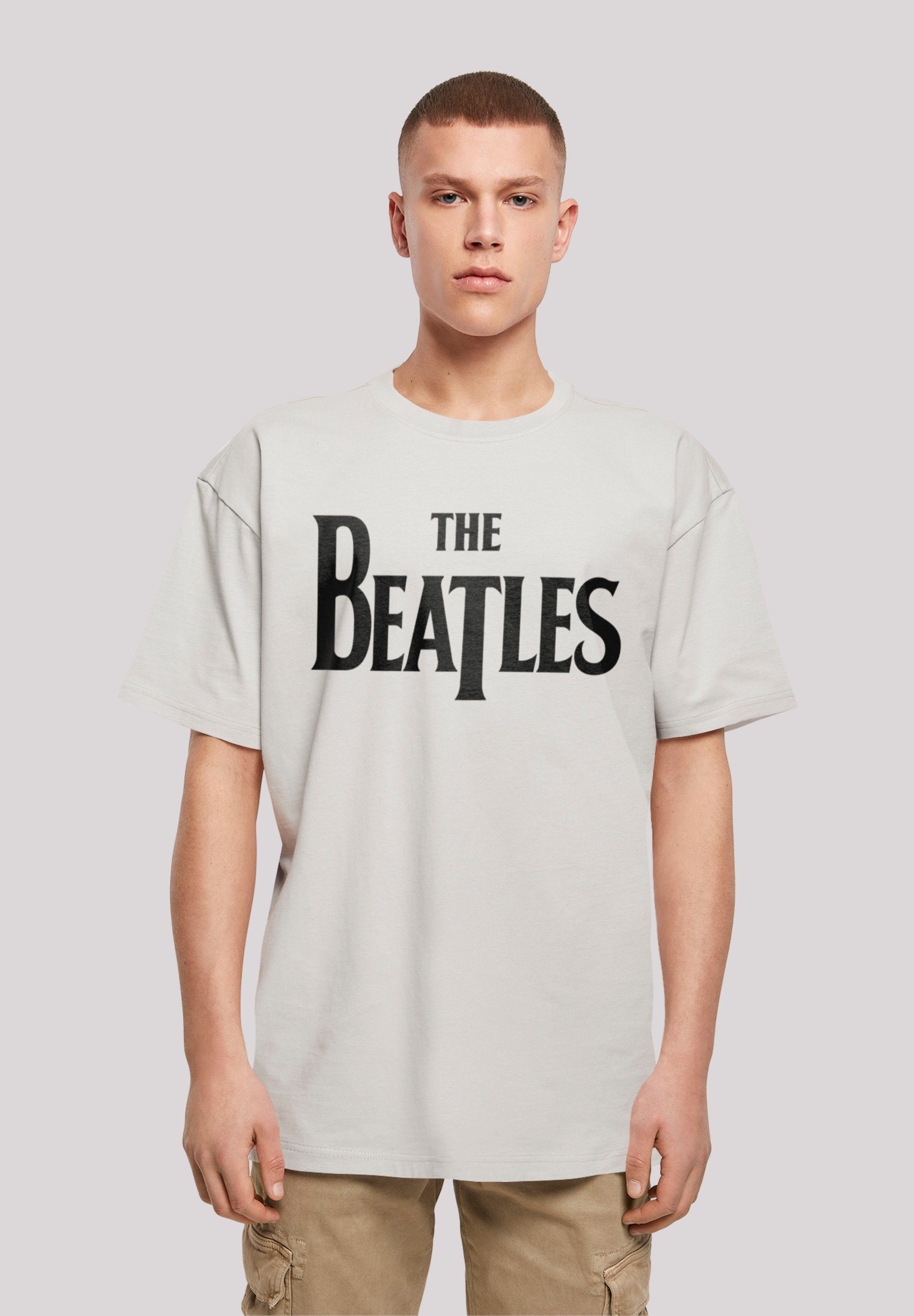Drop T The Passform Band F4NT4STIC Schultern T-Shirt Logo und Black überschnittene Weite Print, Beatles