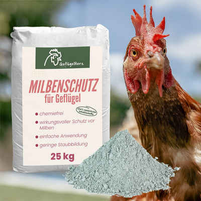 Petigi Badesand GeflügelHerz 100% natürlicher Milbenschutz 25kg Staubbad für Hühner