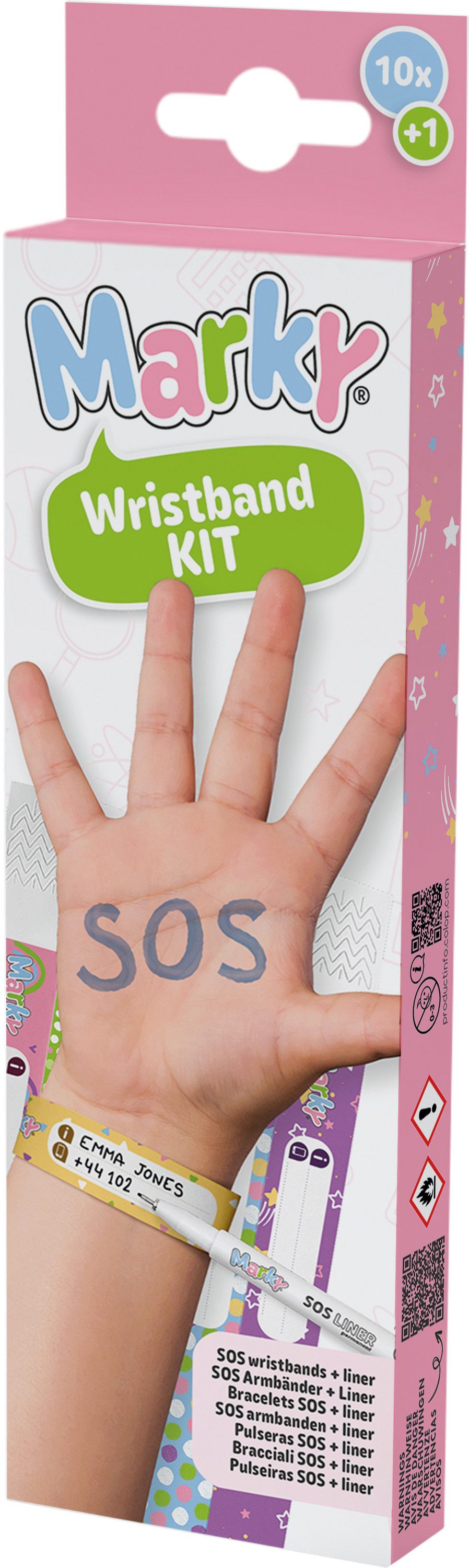 COLOP Armband SOS Armbänder, 10 Stück