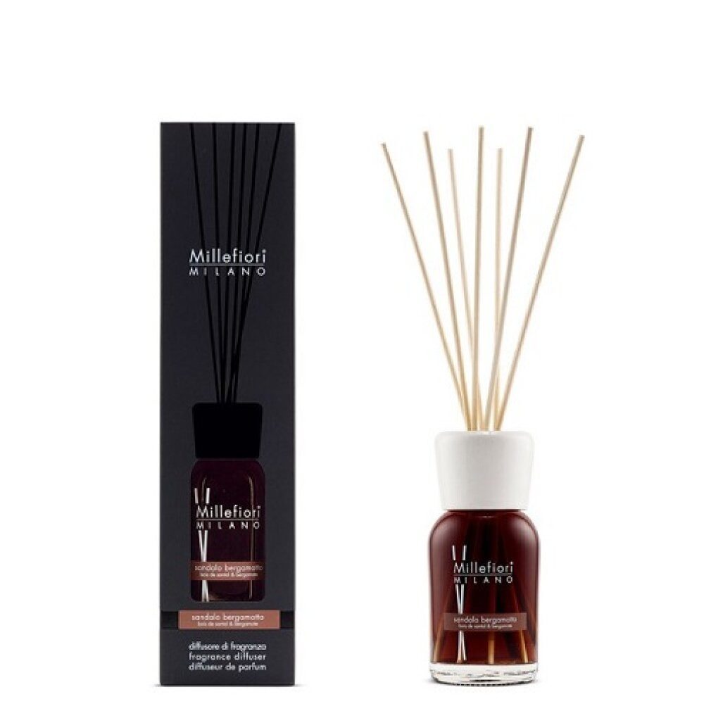 Millefiori Räuchersäule Millefiori Natural Sandalo Bergamotto Aroma Diffusor 100ml