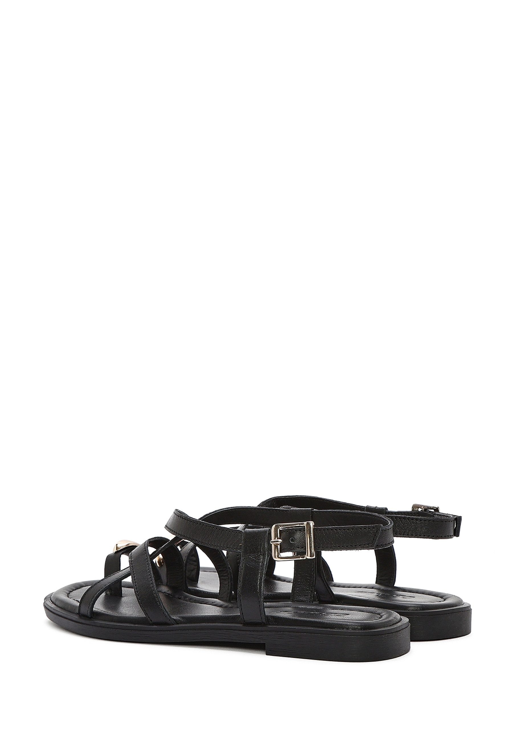 Derimod Sandalen aus Leder Sandale Echtes Leder, TPU-Sohle, Fesselriemen, Zehenring – Bild 5 von 5