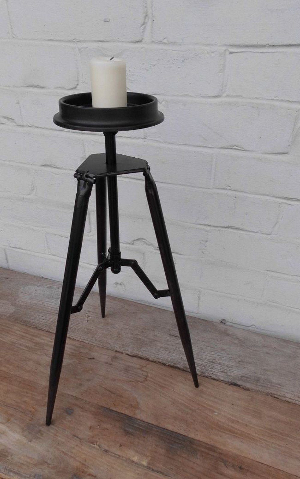 Deko-Impression 45 Eisen cm (1 Kerzenständer Traumschöner Stativ St) Kerzenhalter schwarz Kerzenständer