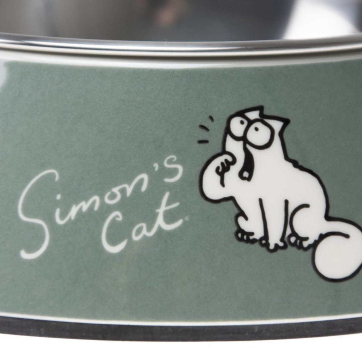 Karlie Futternapf Simon's Cat Katzennapf grün