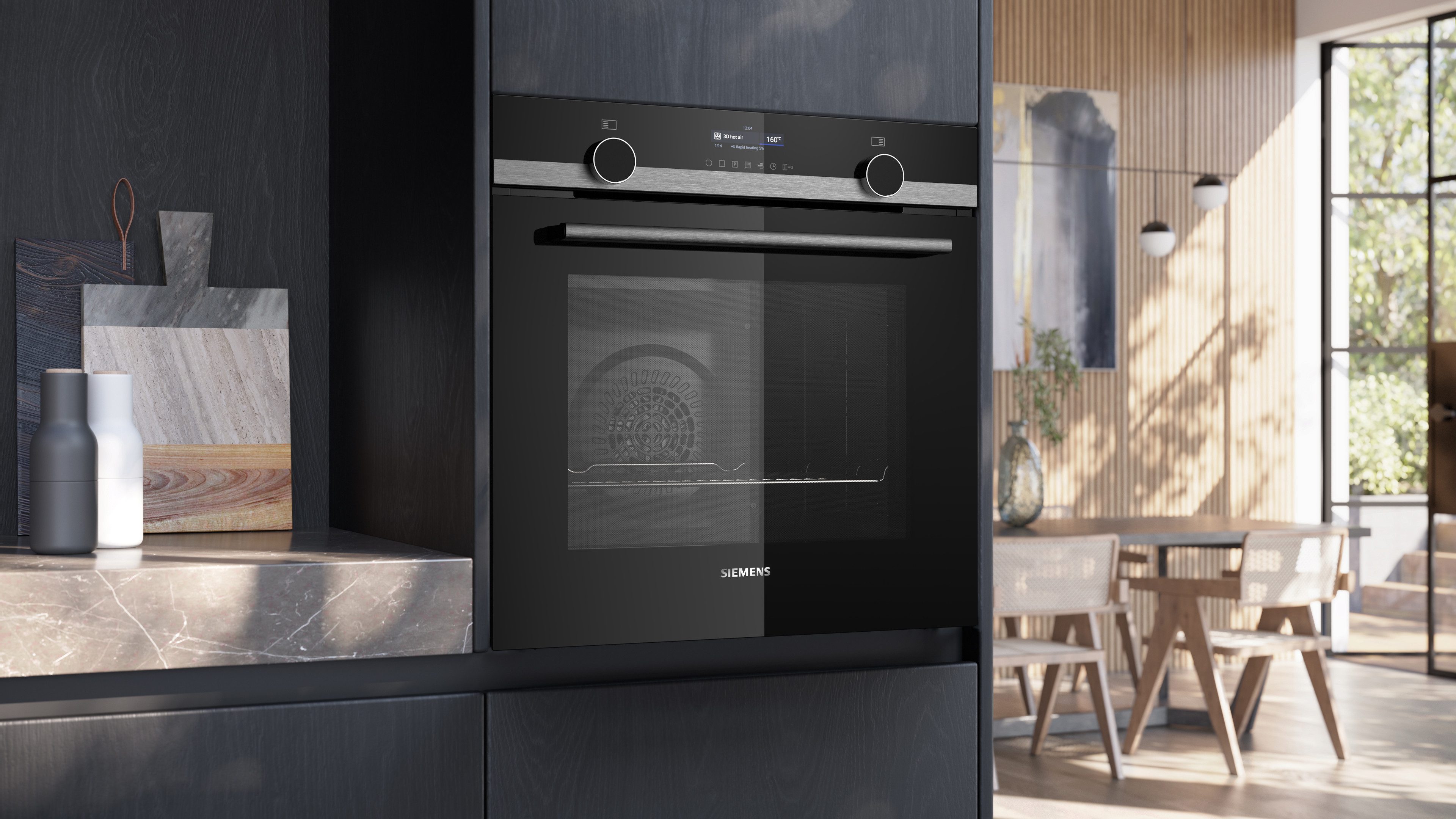 SIEMENS Pyrolyse Backofen iQ500 HB579GBR3, mit Teleskopauszug nachrüstbar, Pyrolyse-Selbstreinigung, AirFry-Funktion
