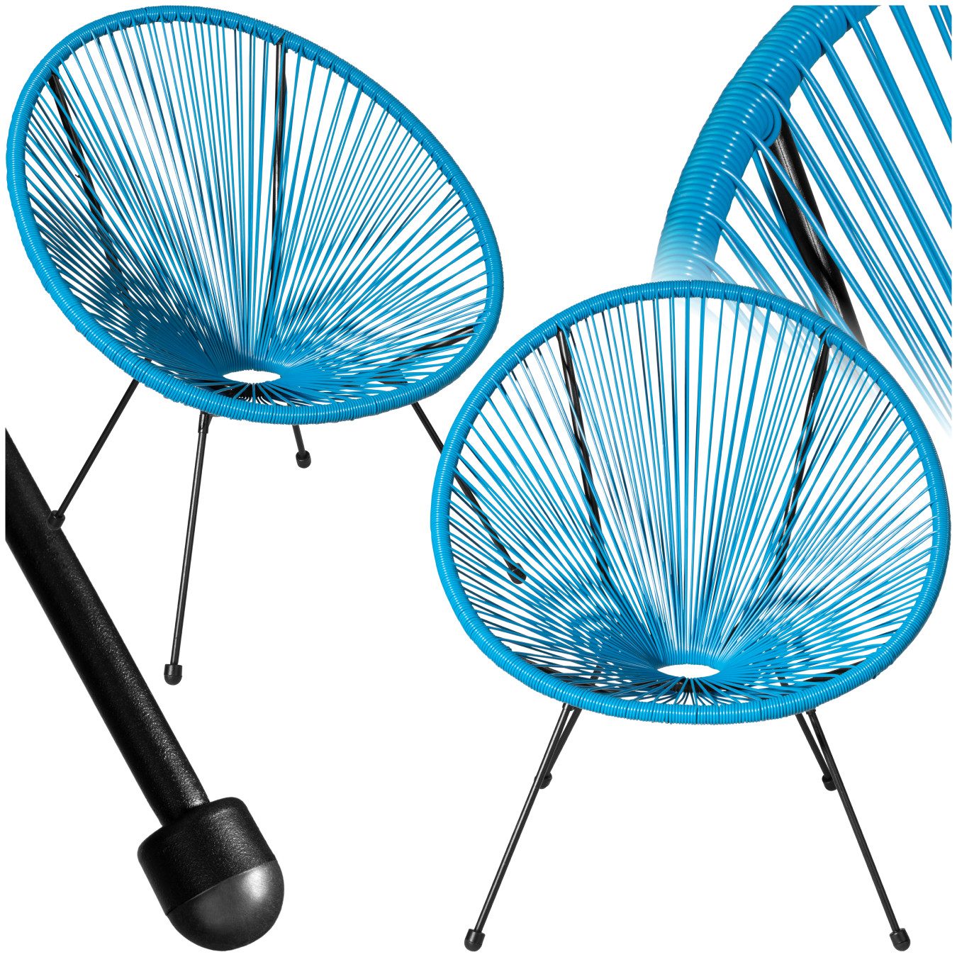 tectake Gartenstuhl 2er Set Gartenstuhl (Set, günstig online kaufen