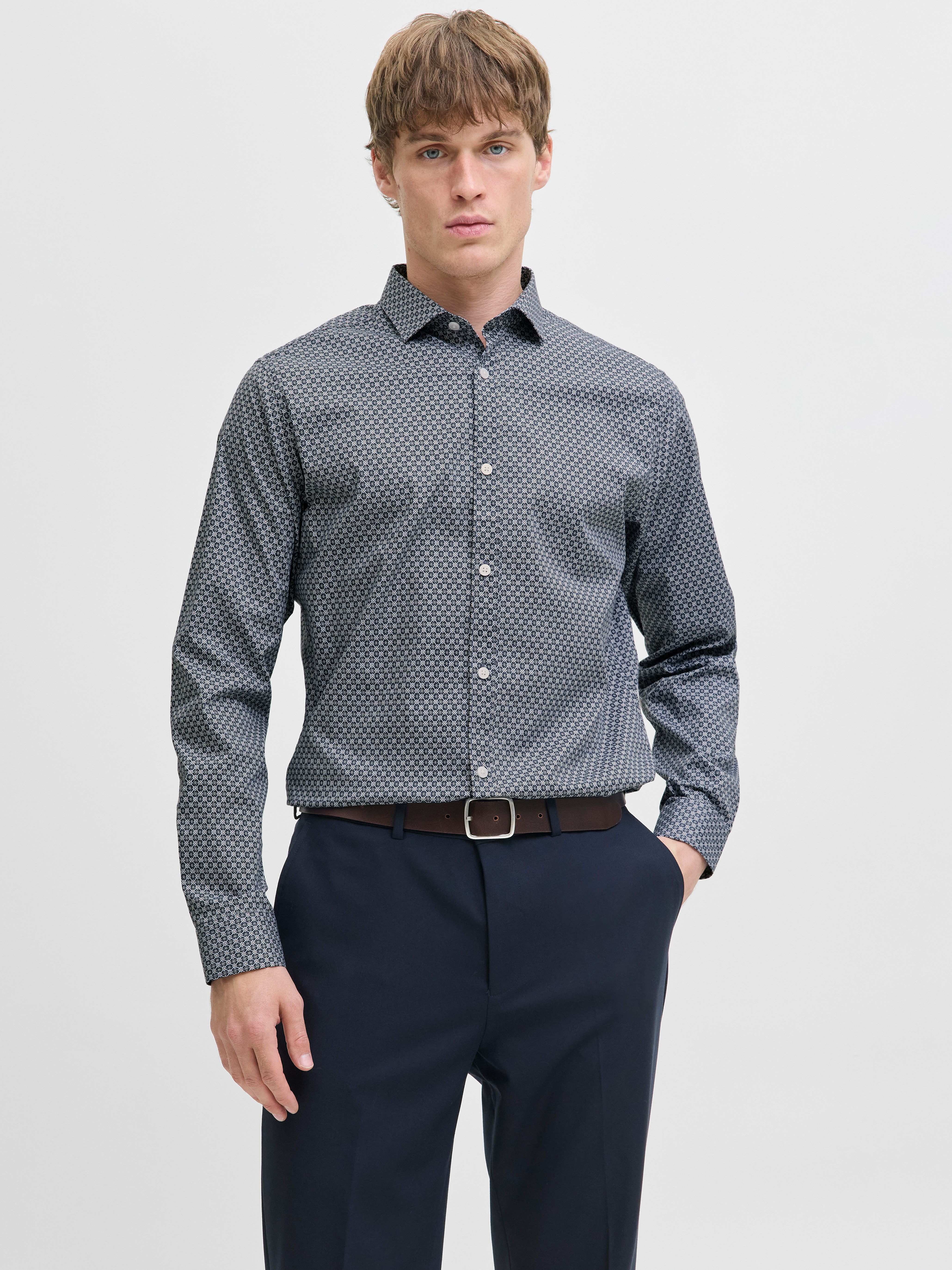 Jack & Jones Langarmhemd JPRBLABLACKPOOL STRETCH AOP LS SHIRT SN günstig online kaufen