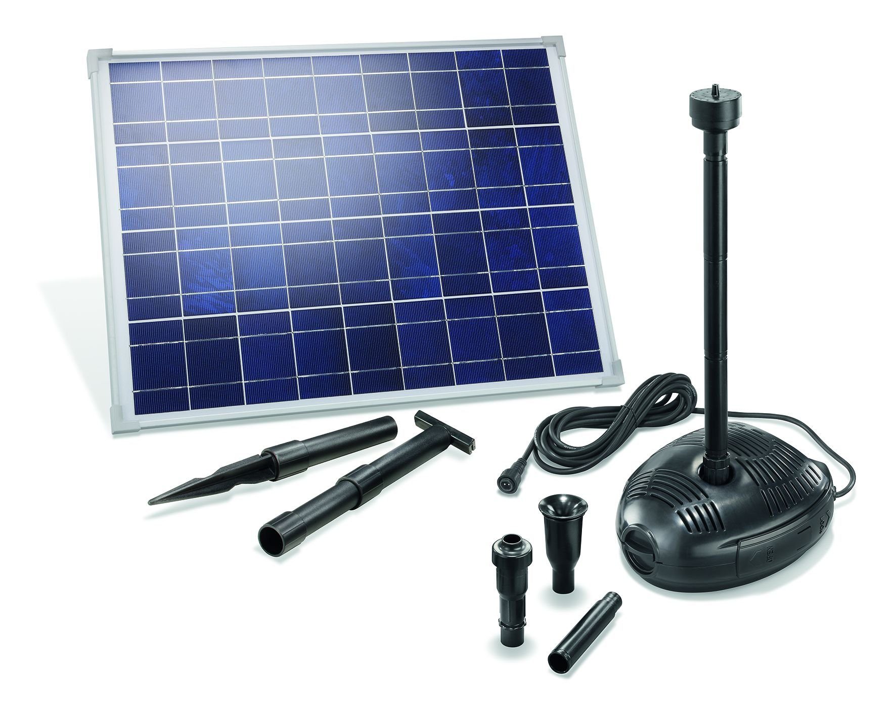 esotec Solarpumpe Solar Teichpumpenset Genova 35W Solarmodul 1700 l/h
