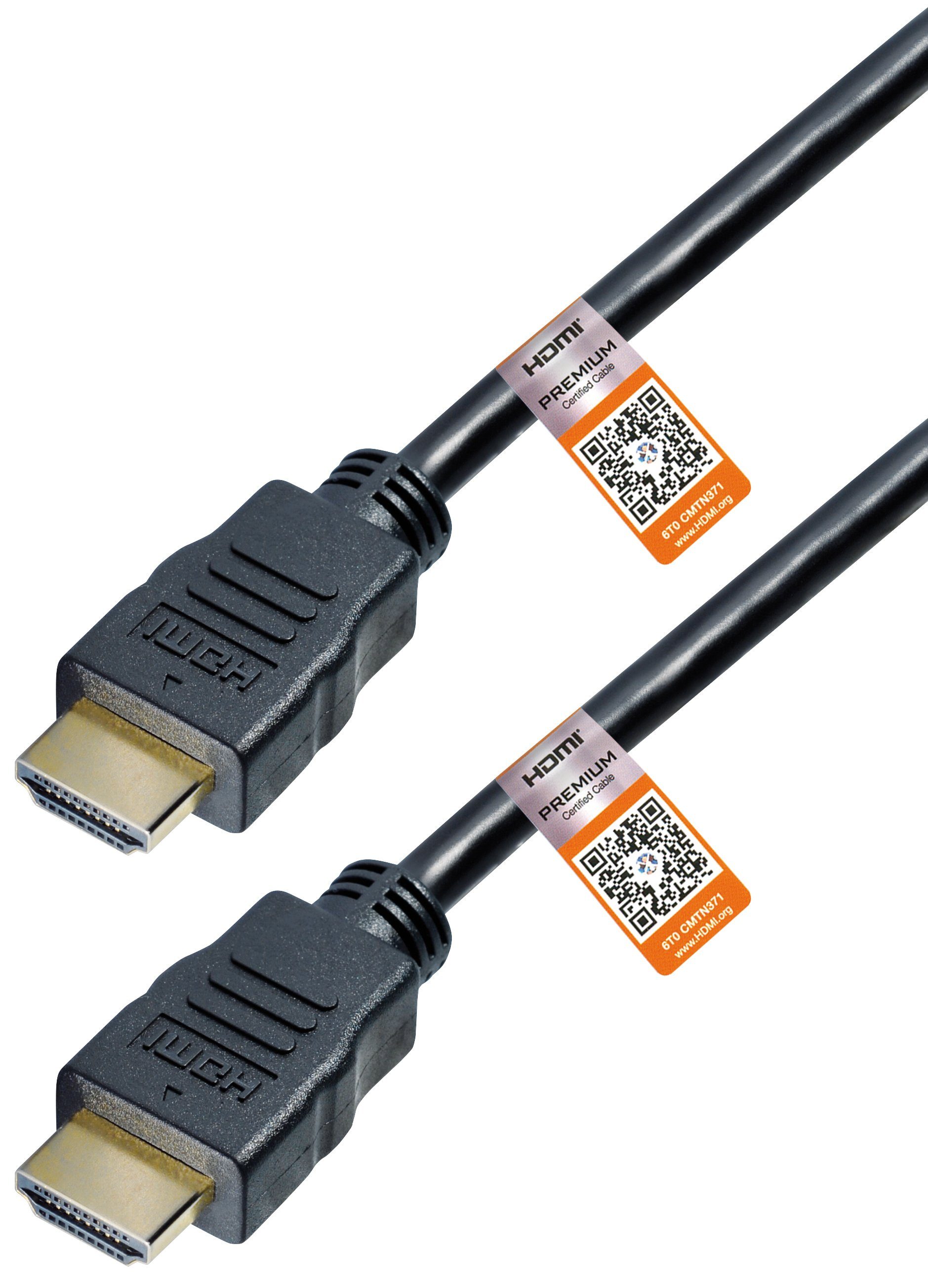 Maxtrack High UHD, 18Gbit/s cm), HDMI HDMI-Kabel, auf Kabel HDMI 60Hz, bis (100 HDMI, 3D, HDMI Premium Speed 4K,