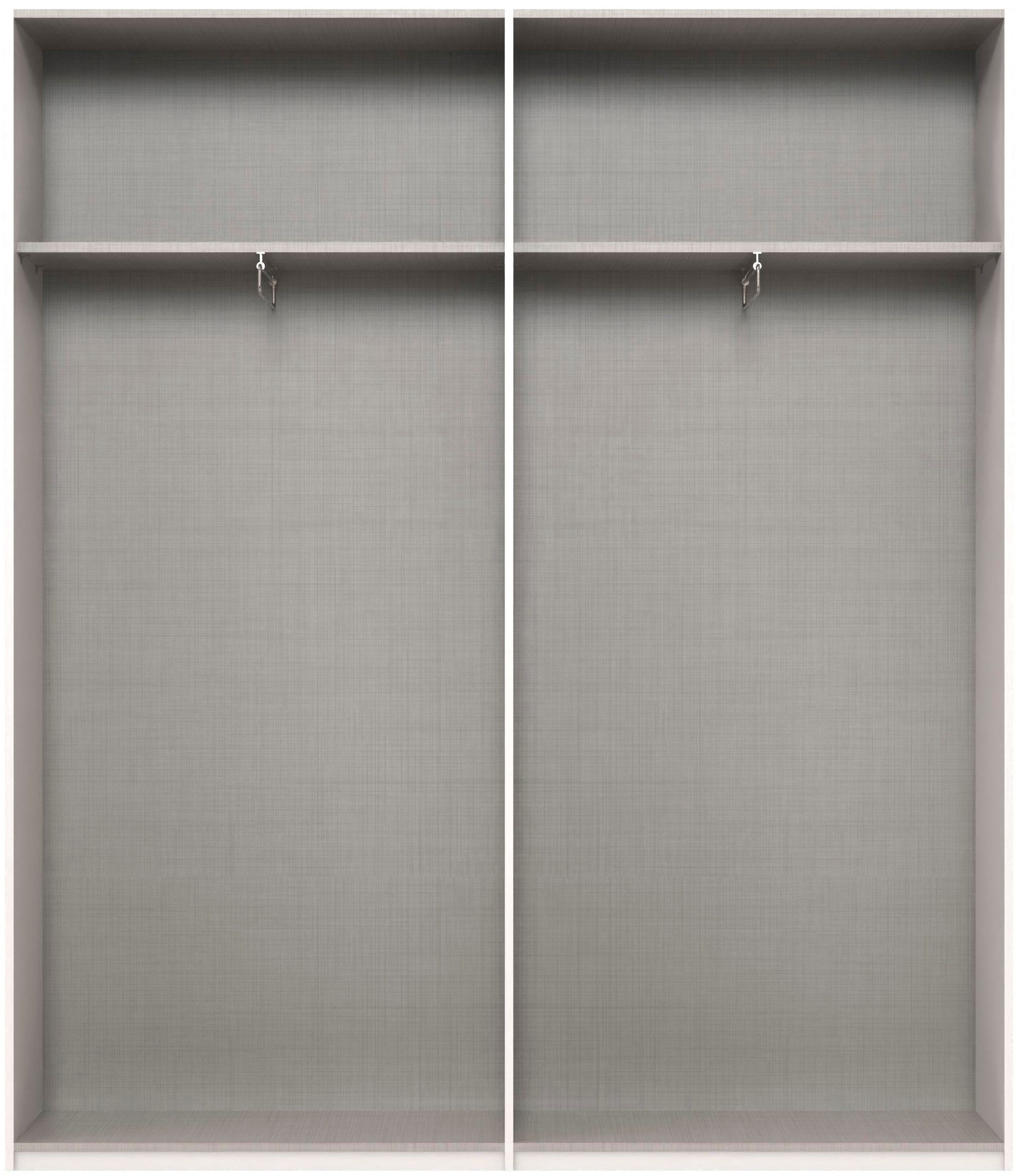 Wimex Kleiderschrank Mugano,in 5 Breiten,2 Höhen,2 Tiefen, viele Farben, Made in Germany (in Basic oder Premium Ausstattung) mit langen Griffen aus Metall, mit oder ohne Spiegel