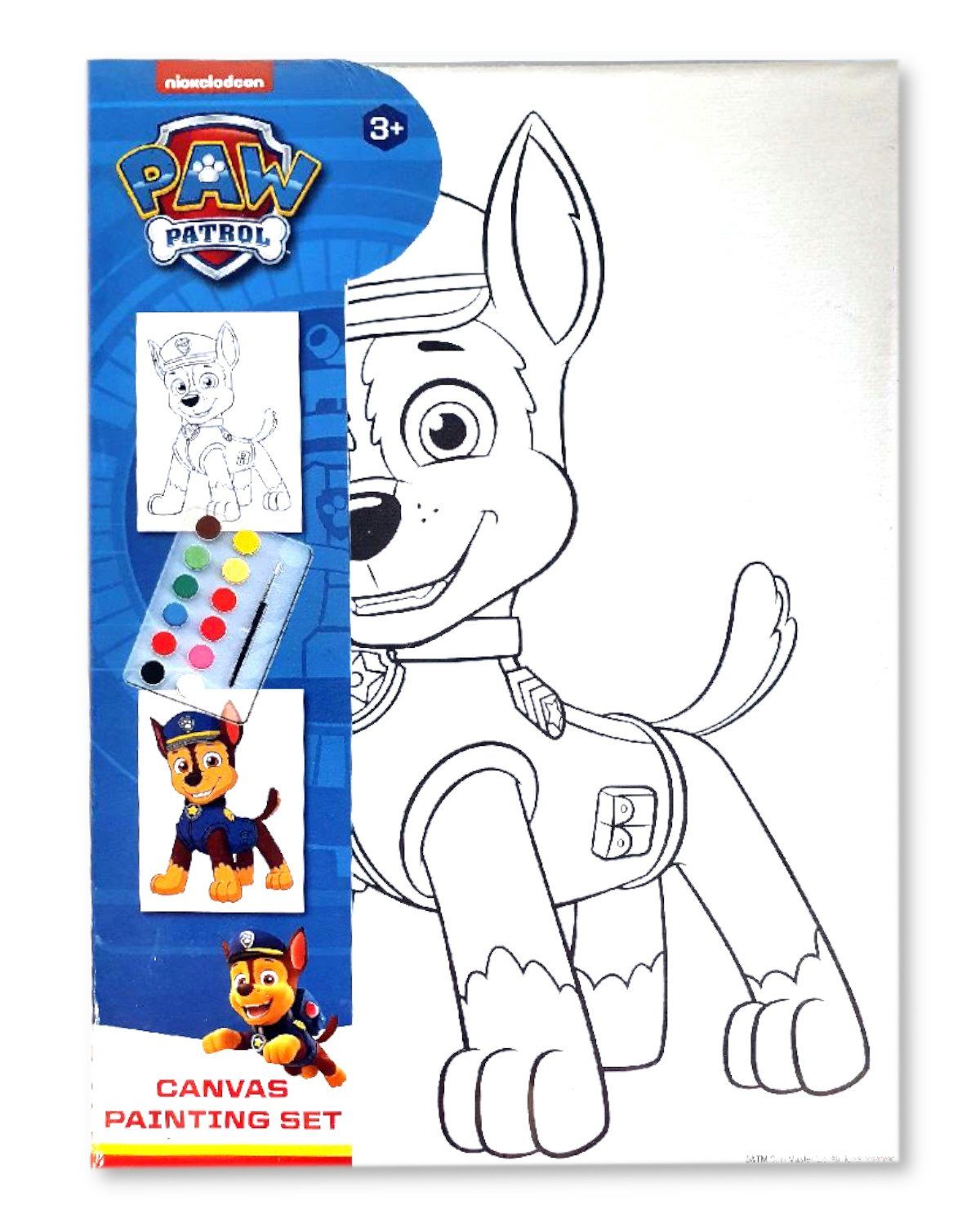 Spin Master Kreativset Paw Patrol - Mal-Set mit Leinwand, 4 Motive