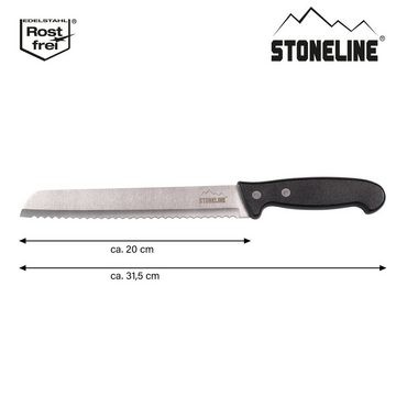 STONELINE Brotmesser, Edelstahl rostfrei, mit Klingenschutz, Designed in Germany