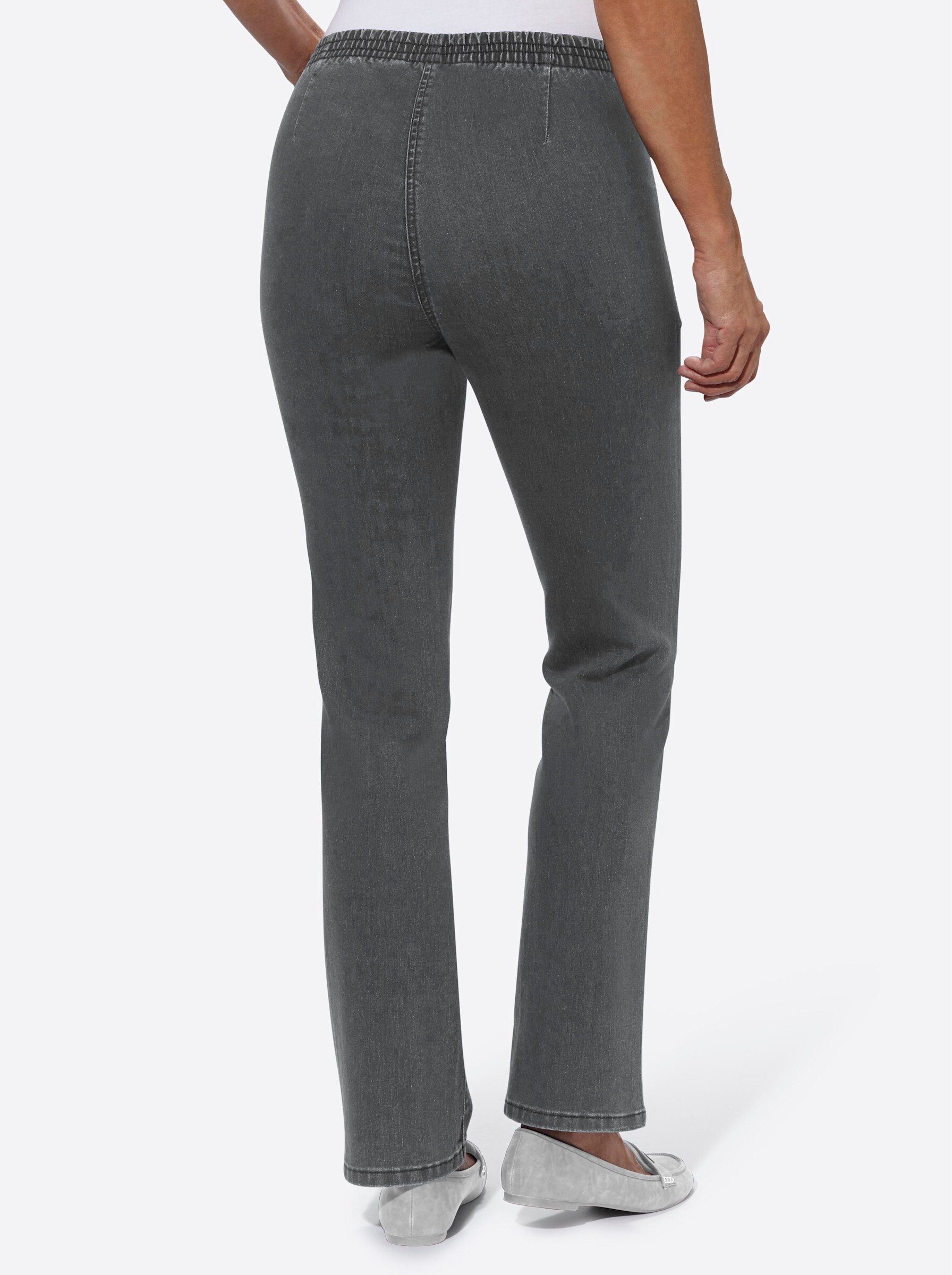WITT stone-grey-denim Bequeme WEIDEN Jeans