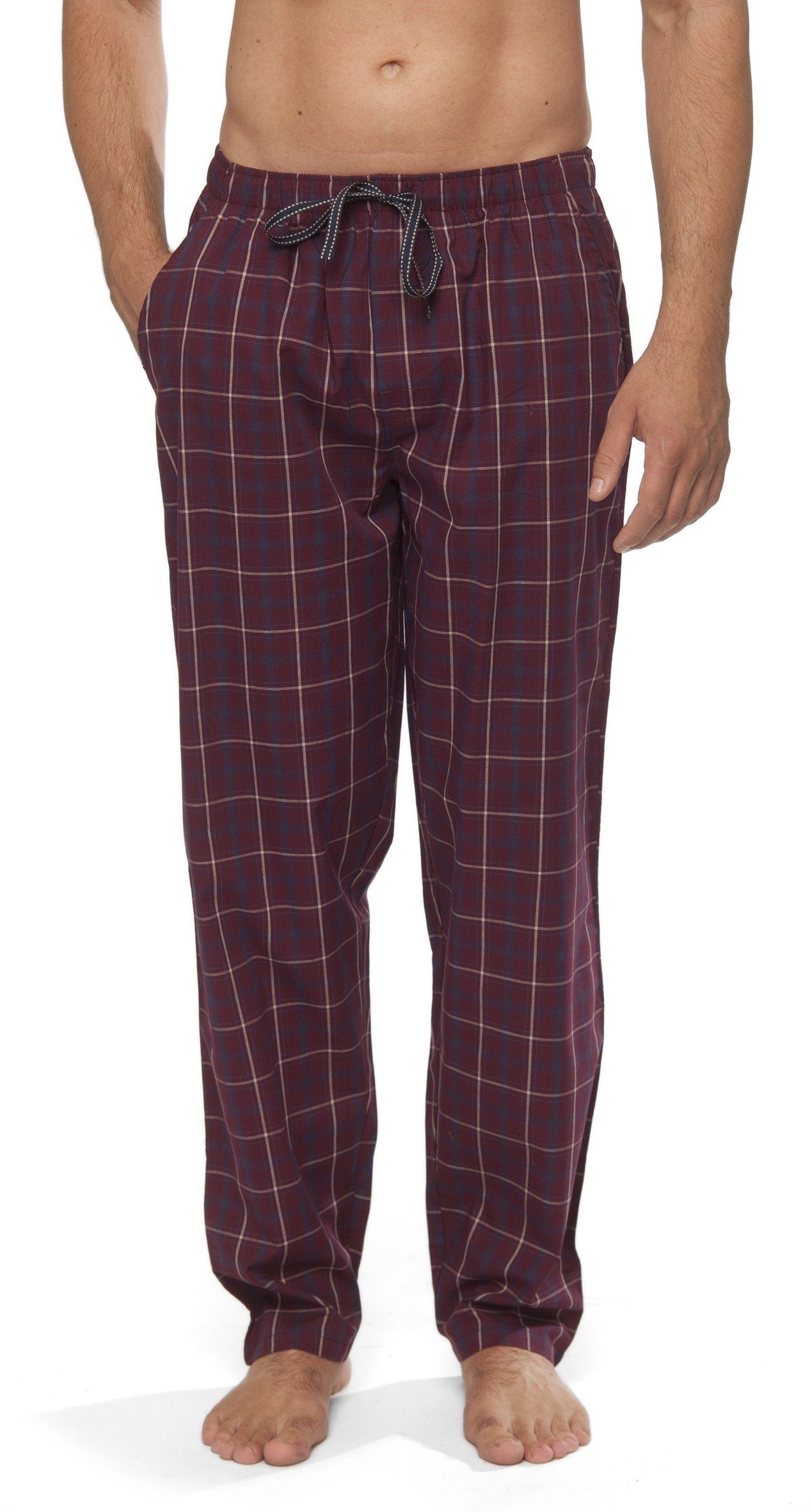 Moonline Schlafhose Herren Webhose Freizeithose Loungewear günstig online kaufen