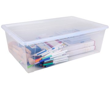 ONDIS24 Aufbewahrungsbox Aufbewahrungsbox Schuhbox Utensilienbox Lagerbox Allzweckbox Easy XL (1 St), durchsichtig, nestbar