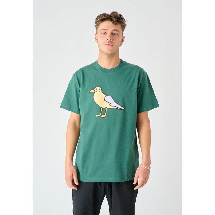 Cleptomanicx T-Shirt Smile Gull mit humorvollem Motiv