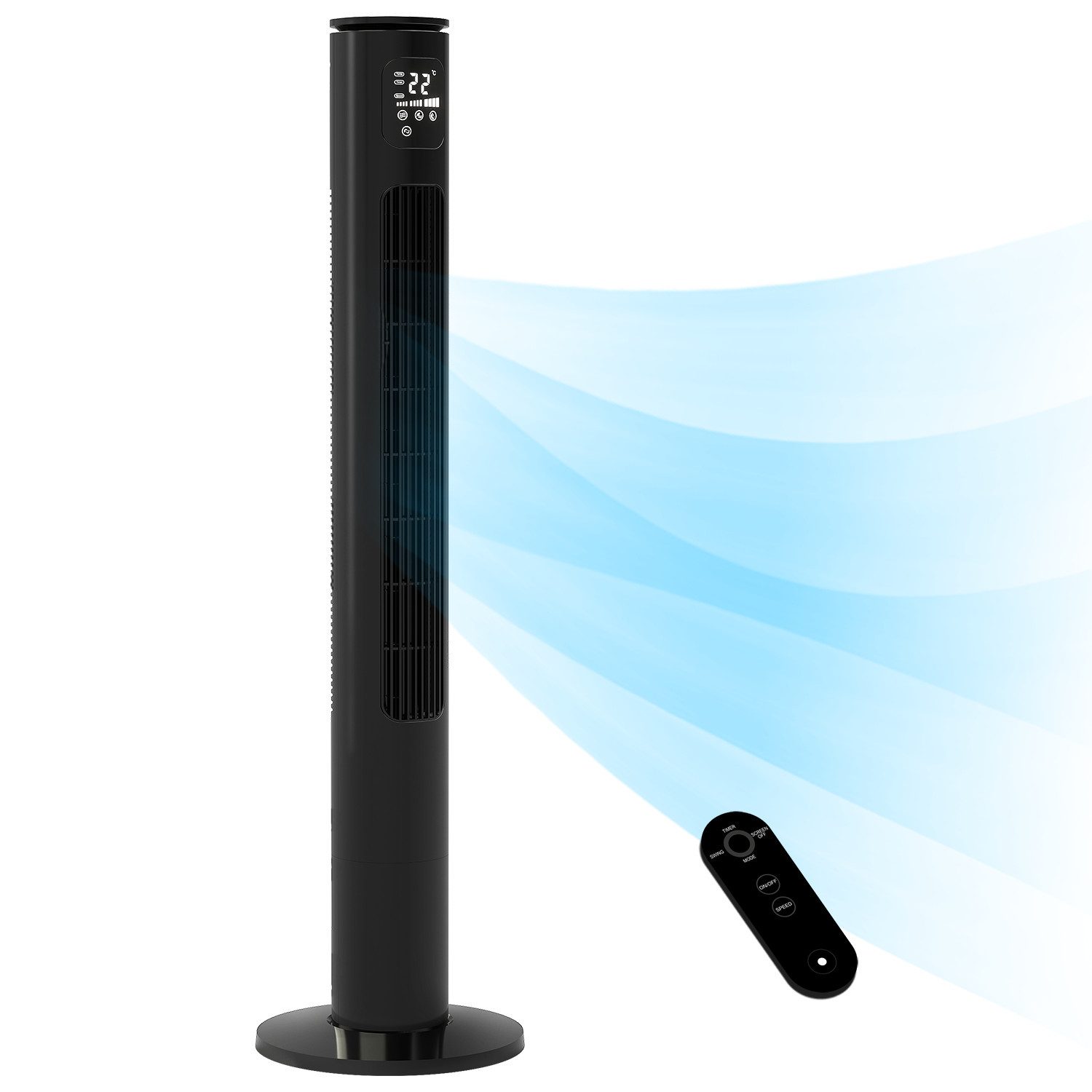 HOMALL Turmventilator Standventilator 116cm, Turmventilator mit günstig online kaufen