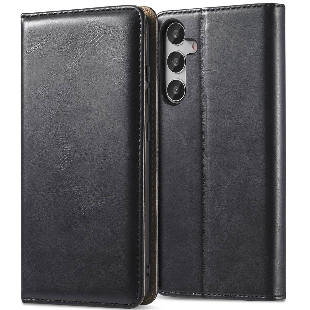 FITSU Handyhülle Handytasche für Samsung Galaxy S26 Hülle Schwarz 6,3 Zoll, Flipcase für Samsung S26, Schutzhülle mit Kartenfach, Cover