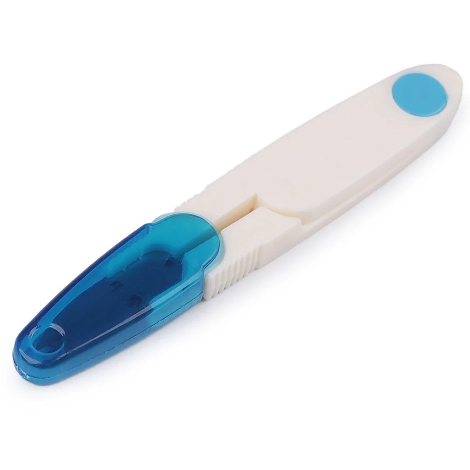 maDDma Universalschere Fadenschere Kunststoffgriff Schutzkappe 11cm Nahtschere Bastelschere