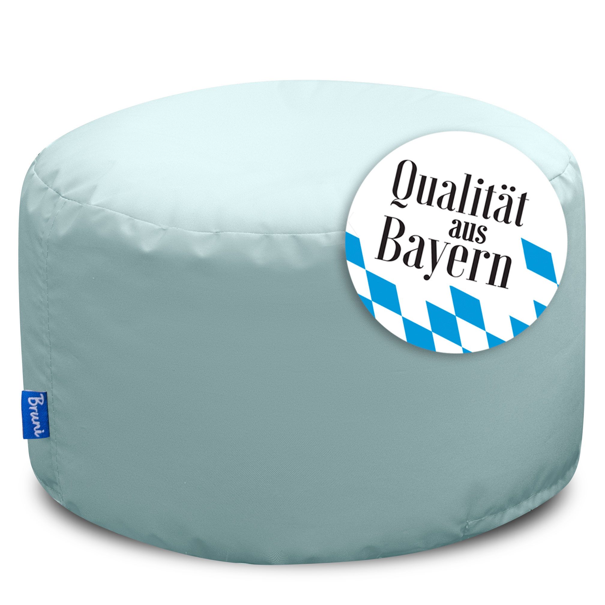 Bruni Pouf Sitzhocker Pouf mit abnehmbarem Bezug, für drinnen & draußen, waschbar, Fußhocker