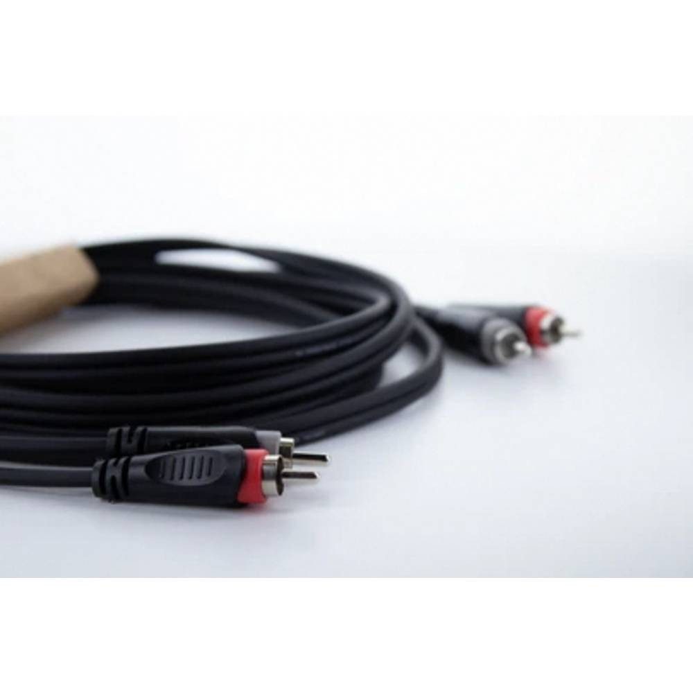Cordial Unbalanced Connector 1: 2x RCA black/2x Plug 6.3 mono: 2x 14837 Audio- & Video-Kabel