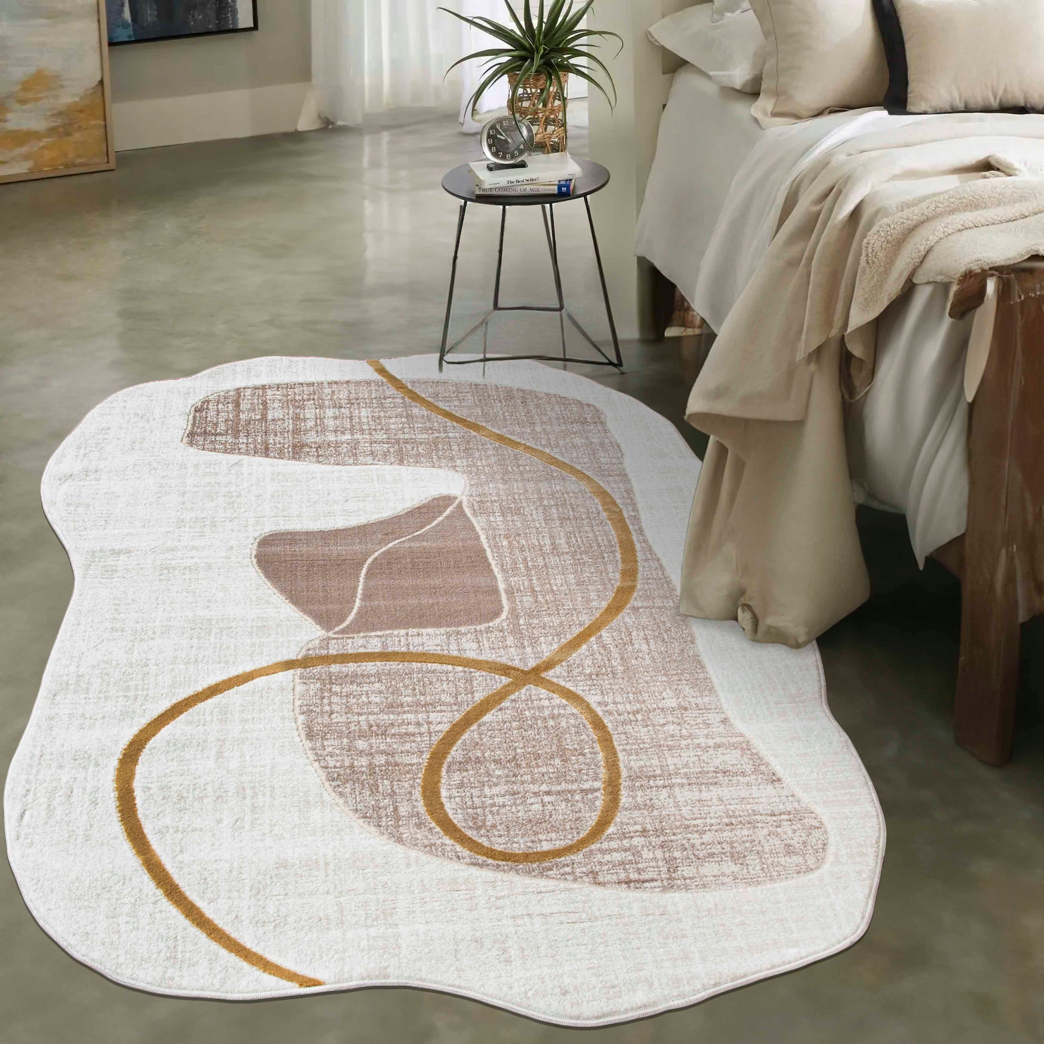 Mazovia Designteppich Modern Unregelmäßig Teppich Weich günstig online kaufen