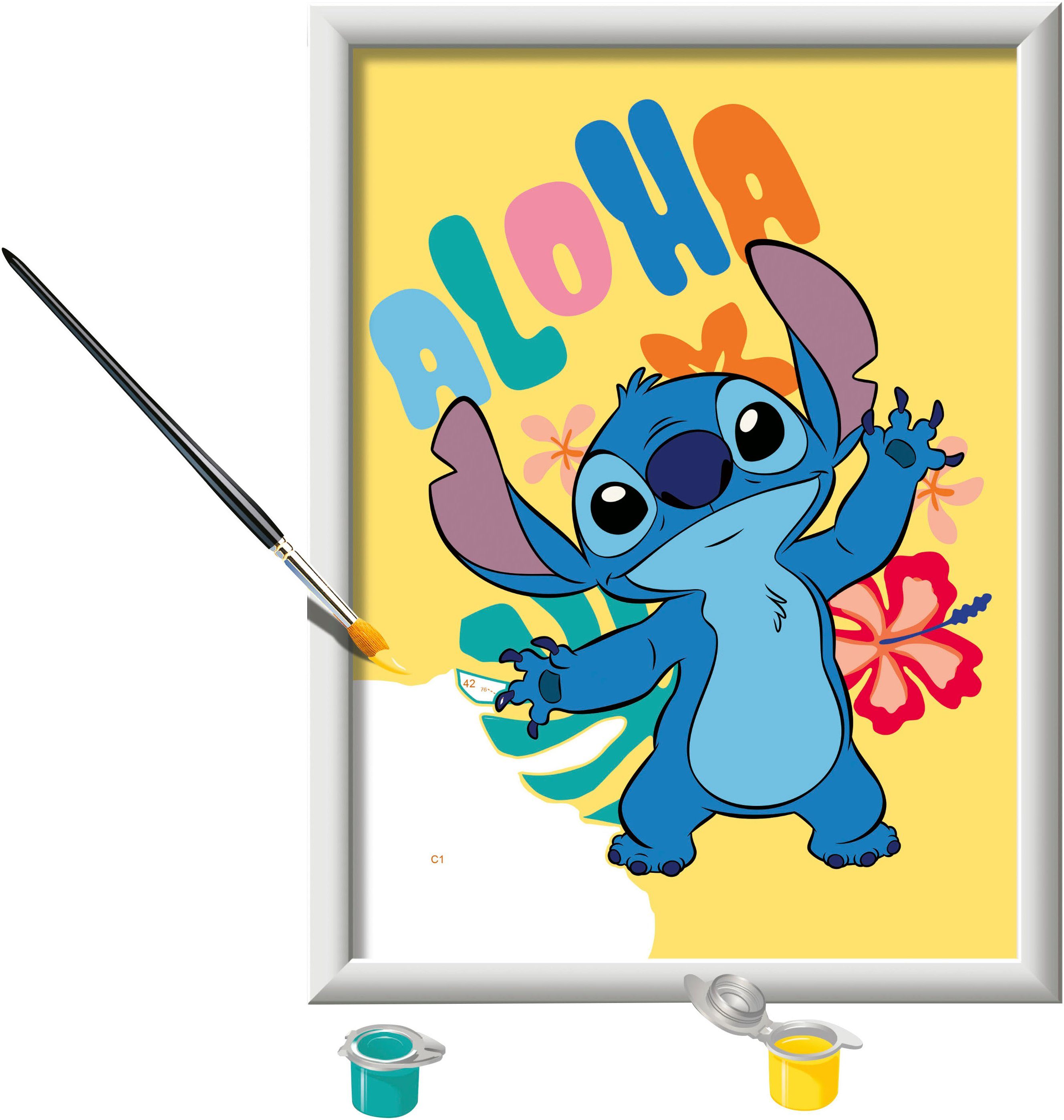 Ravensburger Malen nach Zahlen Disney Stitch, Made in Europe