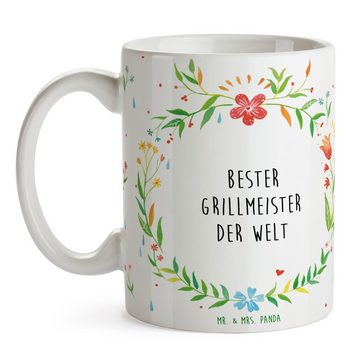 Mr. & Mrs. Panda Tasse Grillmeister - Geschenk, Grillen, Becher, Kaffeetasse, Teetasse, Tass, Keramik