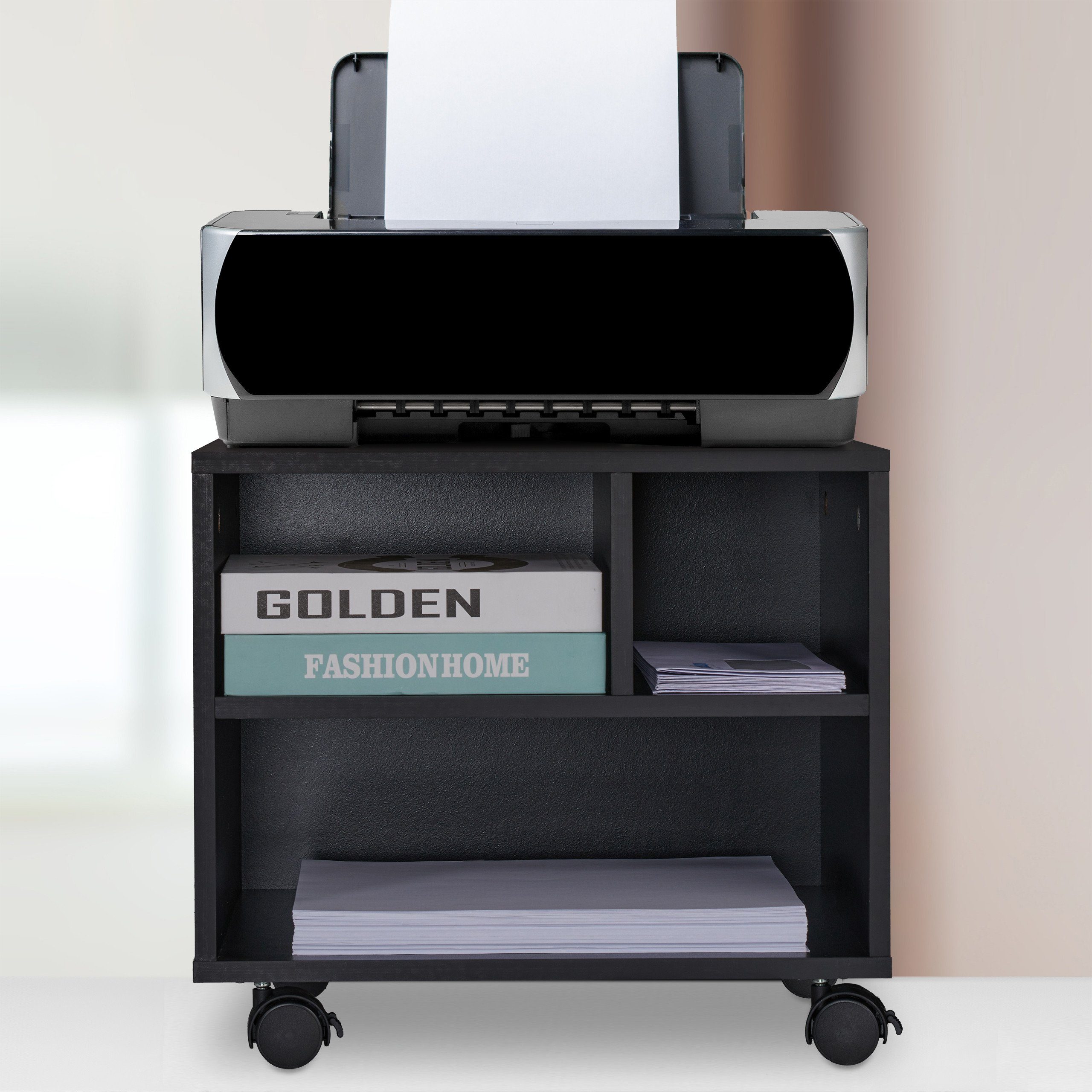 relaxdays Rollcontainer mit 3 offenen Fäch günstig online kaufen