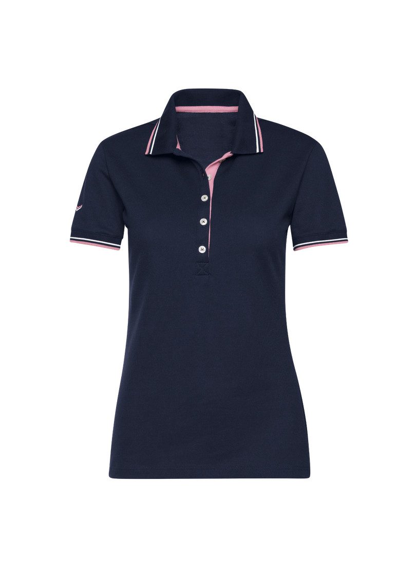 Trigema Poloshirt TRIGEMA Slim Fit Poloshirt mit kontrastfarbigen Akzenten günstig online kaufen
