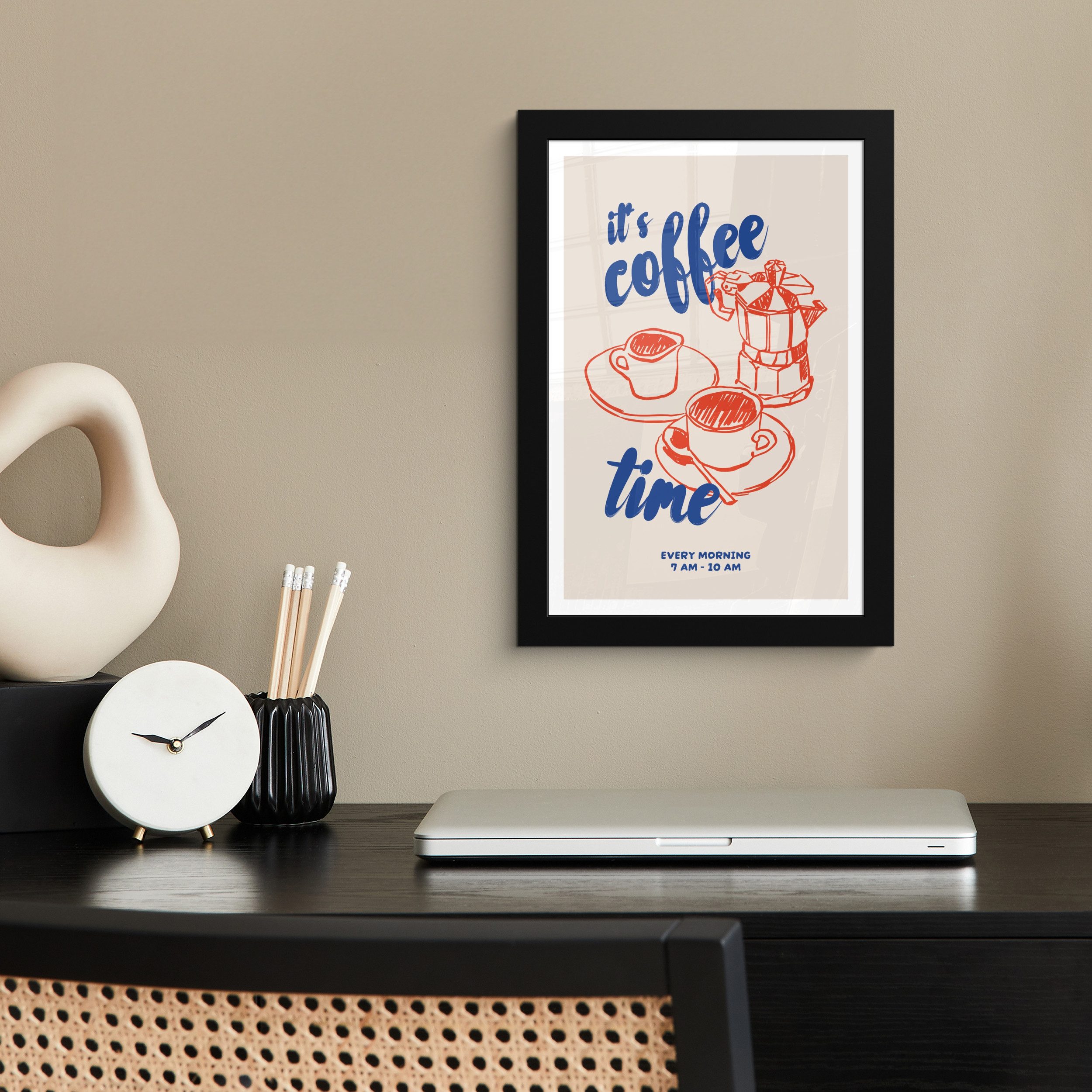 MuchoWow Poster Kaffee - Zitat - günstig online kaufen