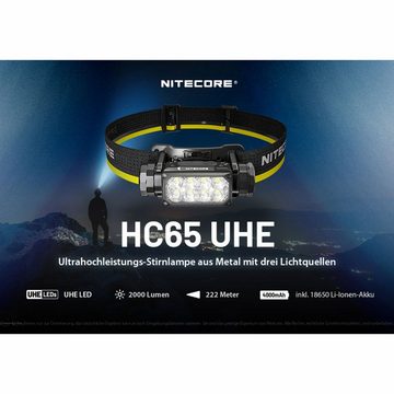 Nitecore LED Stirnlampe HC65 UHE 2000 Lumen - Stirnlampe