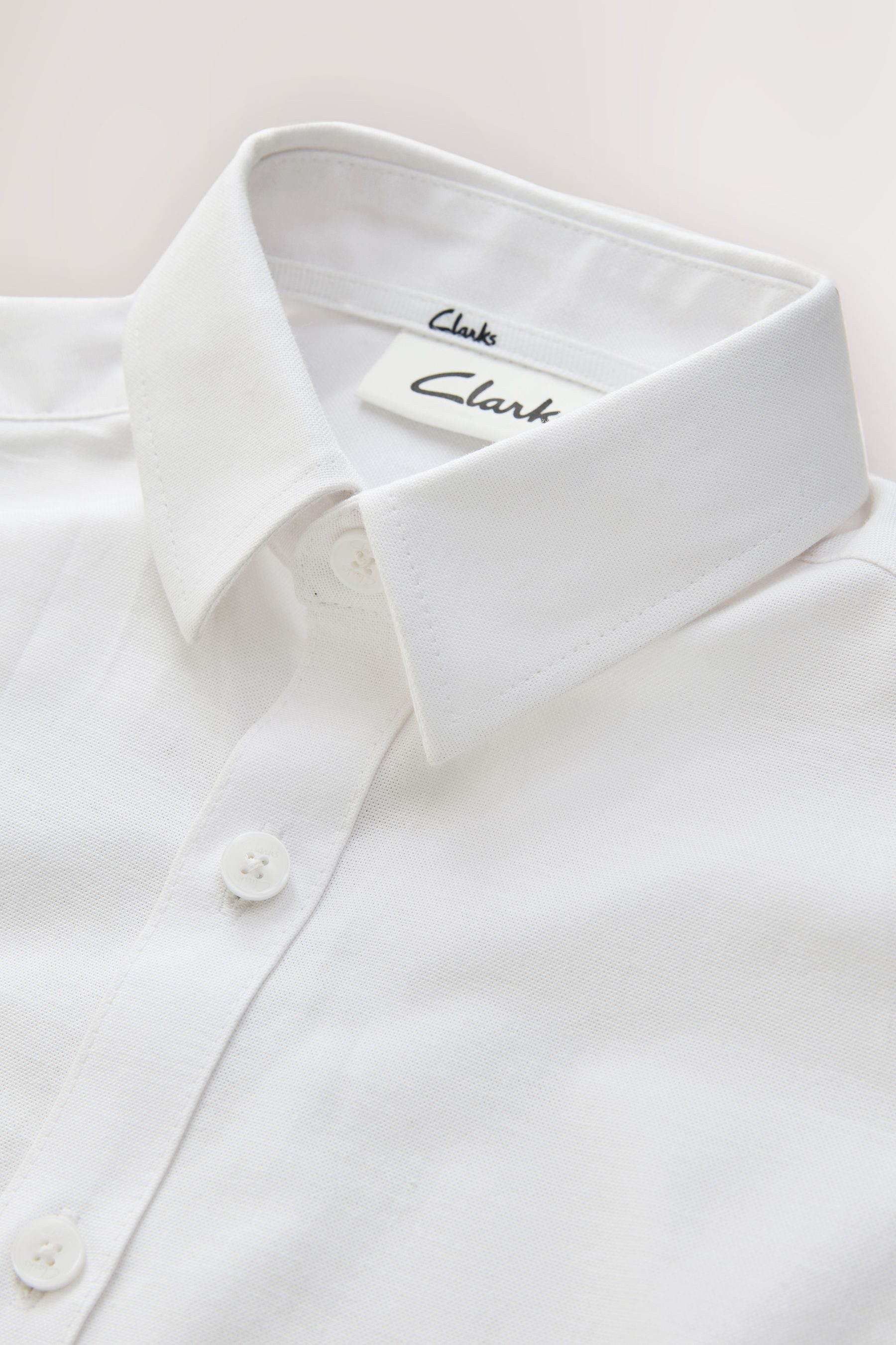 Clarks Kurzarmhemd Clarks Kurzärmeliges Oxford-Hemd (1-tlg)