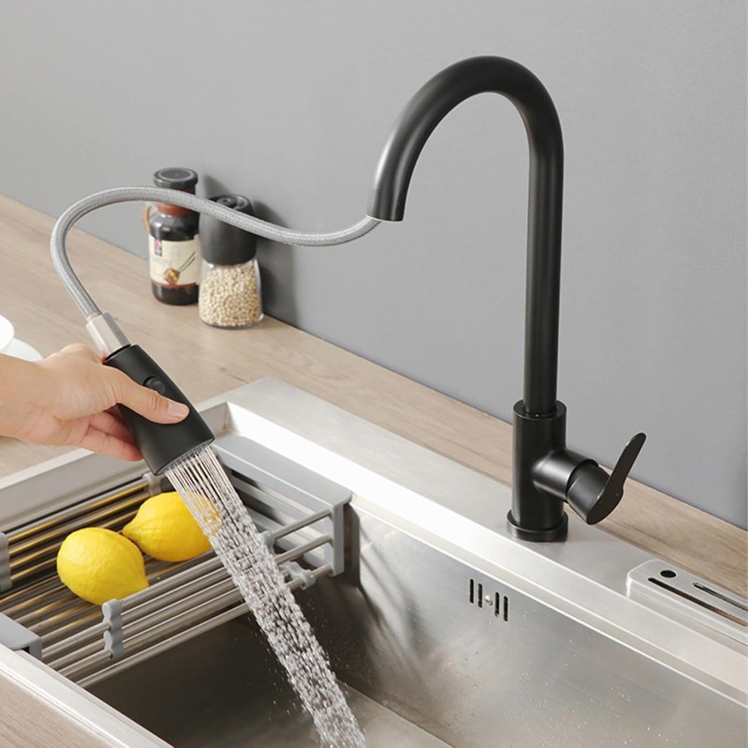 Faizee Home Küchenarmatur Faizee Home, Armaturen & Wasserhähne für Küche und Bad Hochwertige Armaturen aus Messing & Edelstahl, modern & langlebig