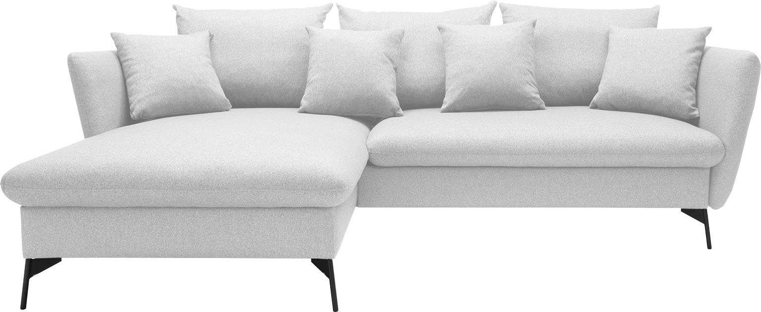 andas Ecksofa "LIVORNO,258 cm, L-Form,", Schlaffunktion u. Bettkasten (139/ günstig online kaufen