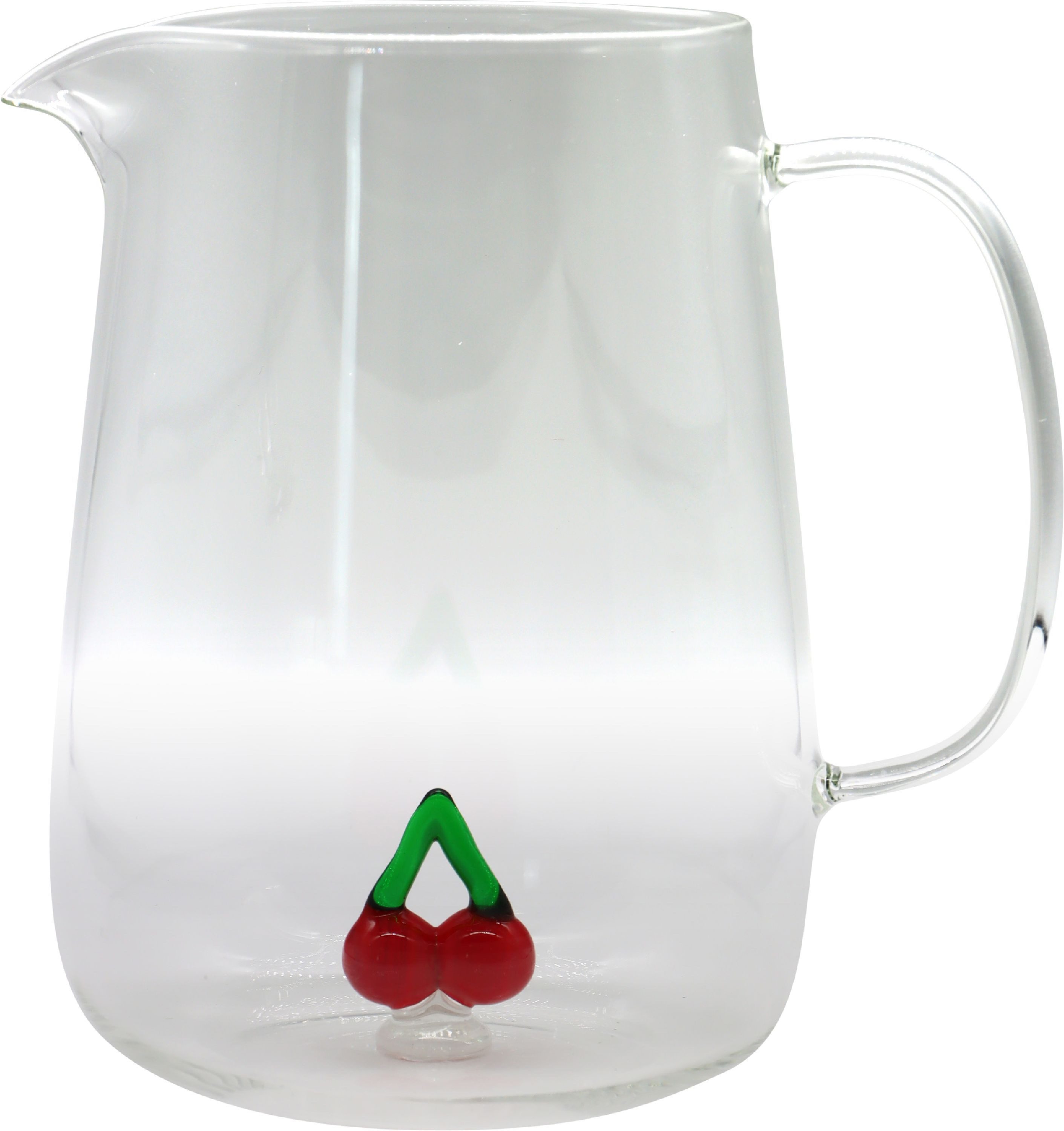 FURNARO Wasserkrug, Handgefertigtes Detail im Glasboden