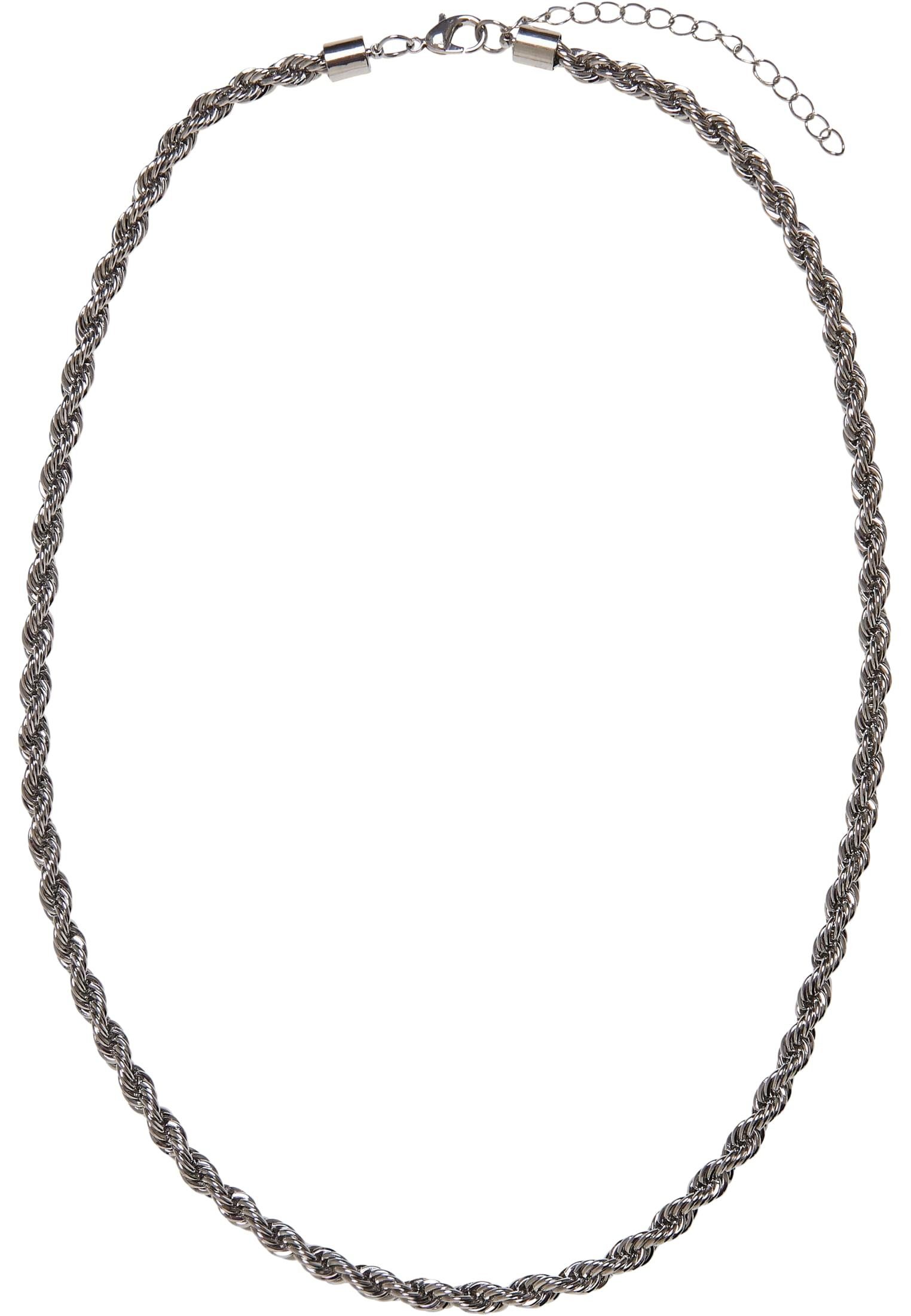 URBAN CLASSICS Accessoires Charon Edelstahlkette Necklace silver Intertwine