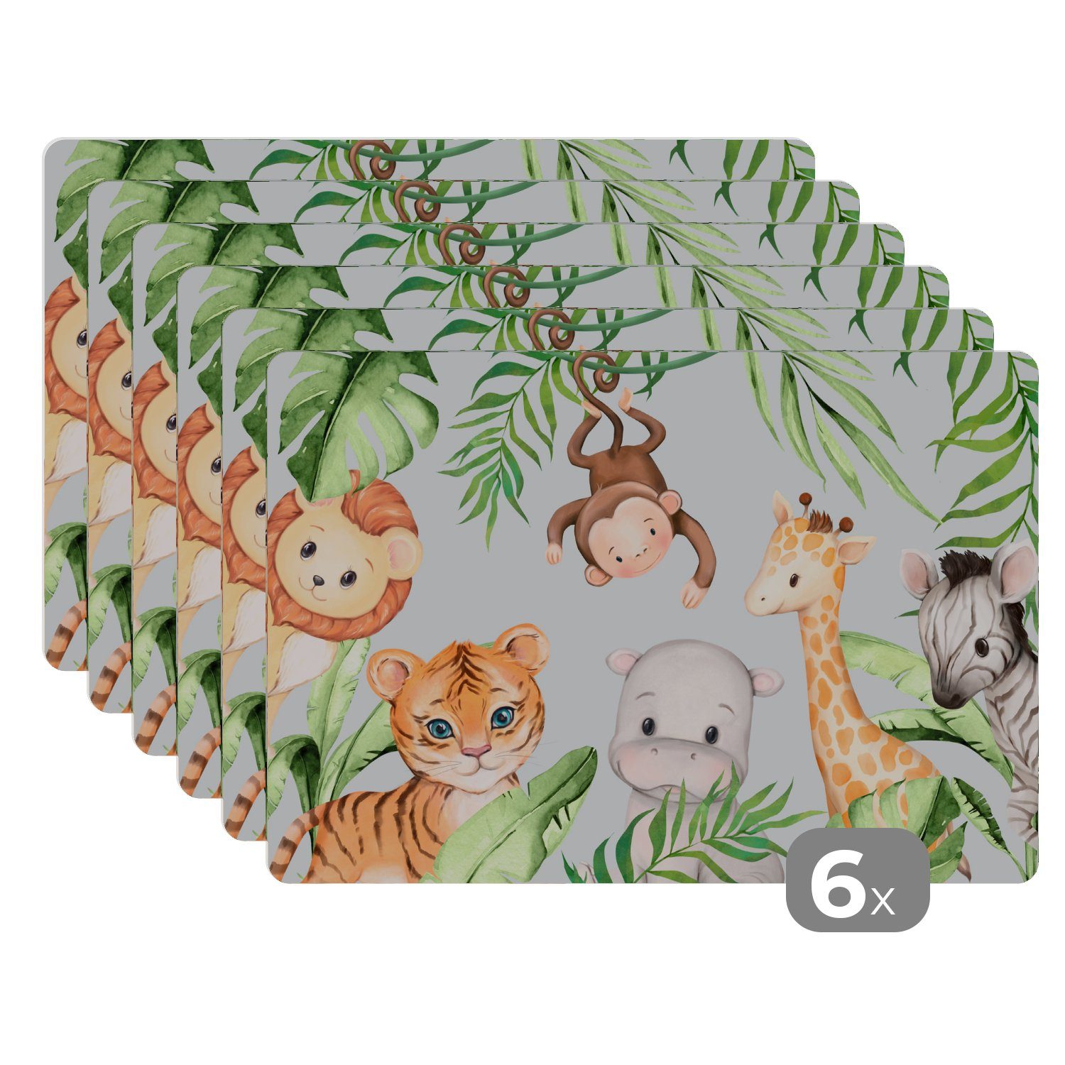 MuchoWow Platzset Aquarell - Tiere - günstig online kaufen