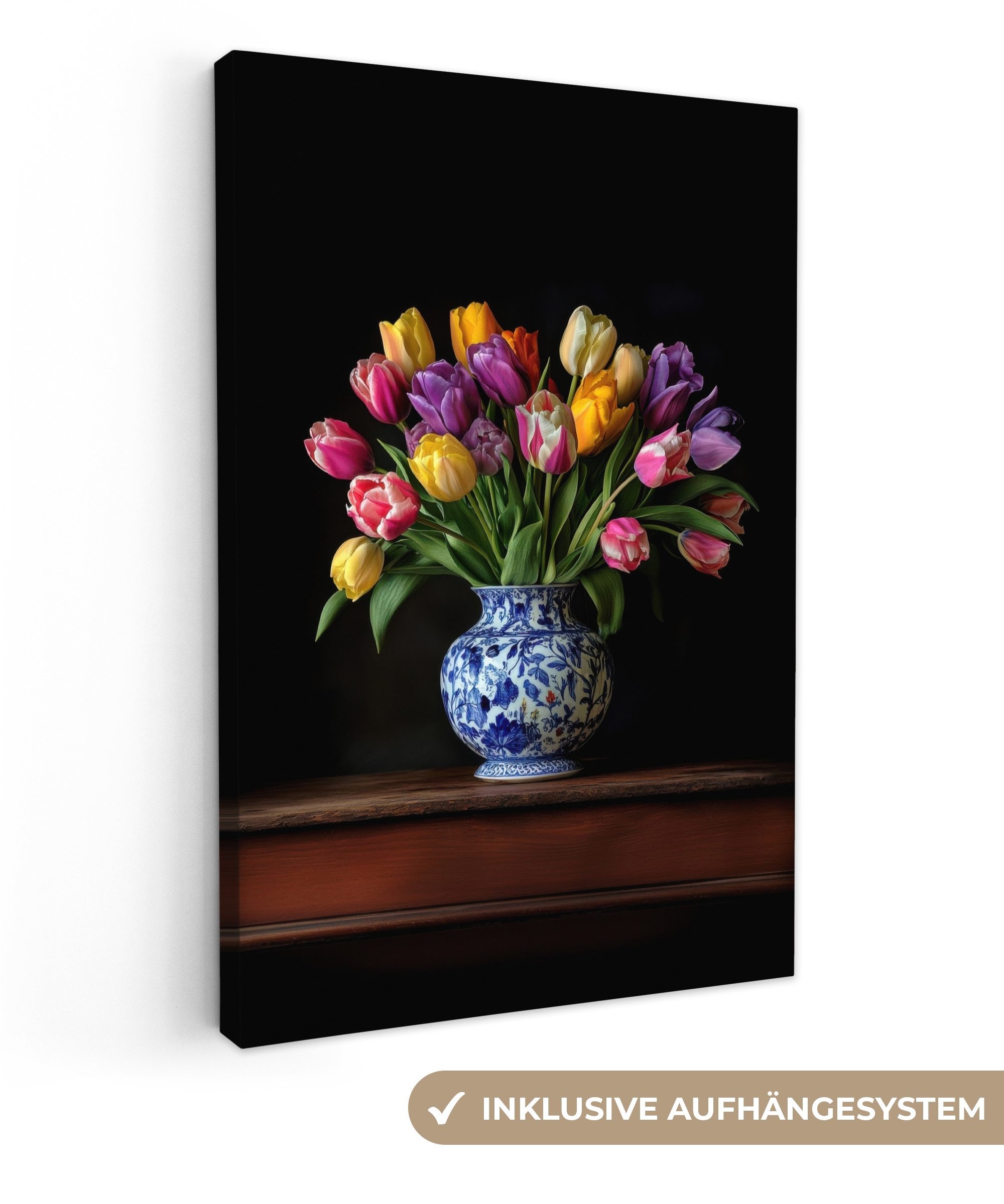 OneMillionCanvasses® Leinwandbild Tulpen - Farben - günstig online kaufen