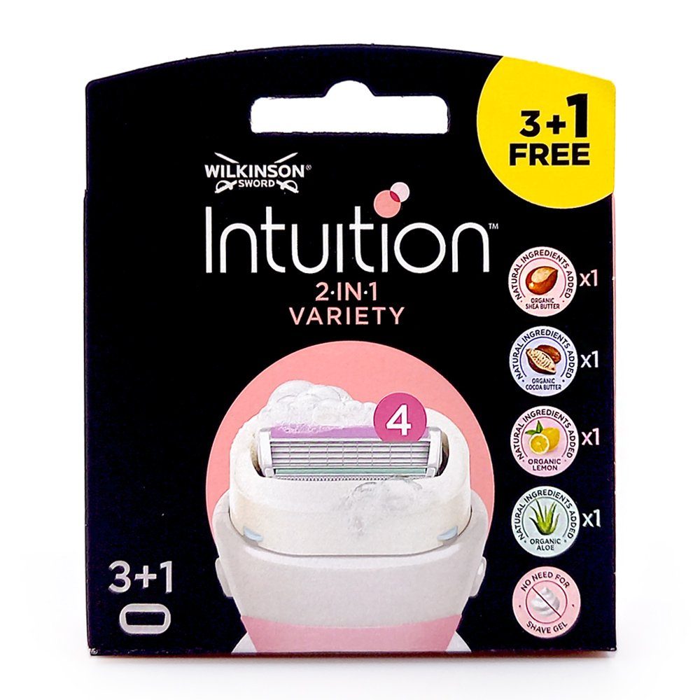 Rasierklingen Intuition 2in1 Variety Rasierklingen, 4er Pack