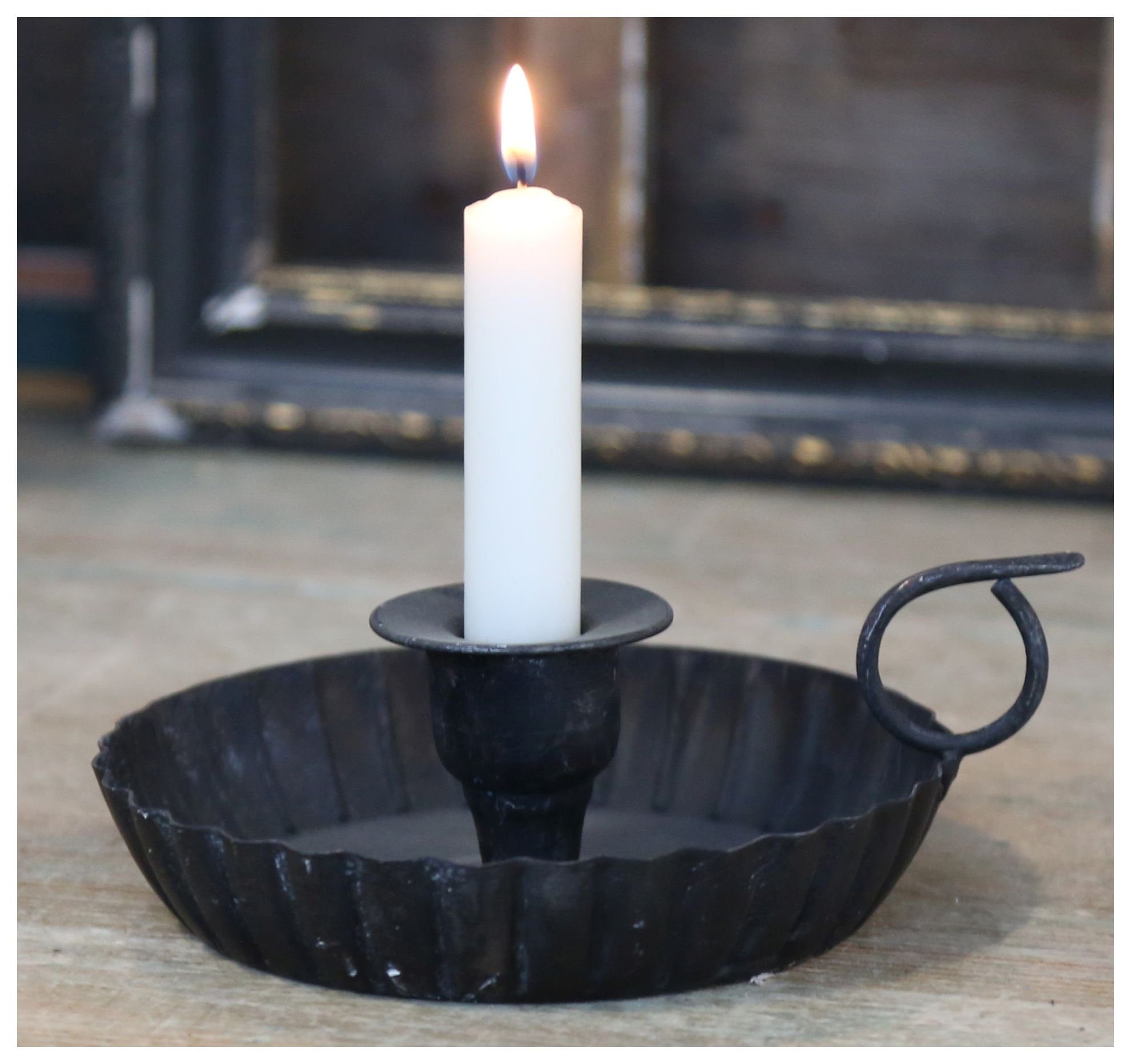 Chic Antique Kerzenhalter »Chic Antique Kammerleuchter Metall Schwarz (64203 24) Kerzen Halter Ständer« online kaufen | OTTO