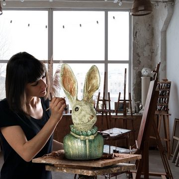 Bada Bing Skulptur Hochwertige XXL Deko Hase Figur Hasen Büste ca. 50 cm (Heidi), Handbemahlt