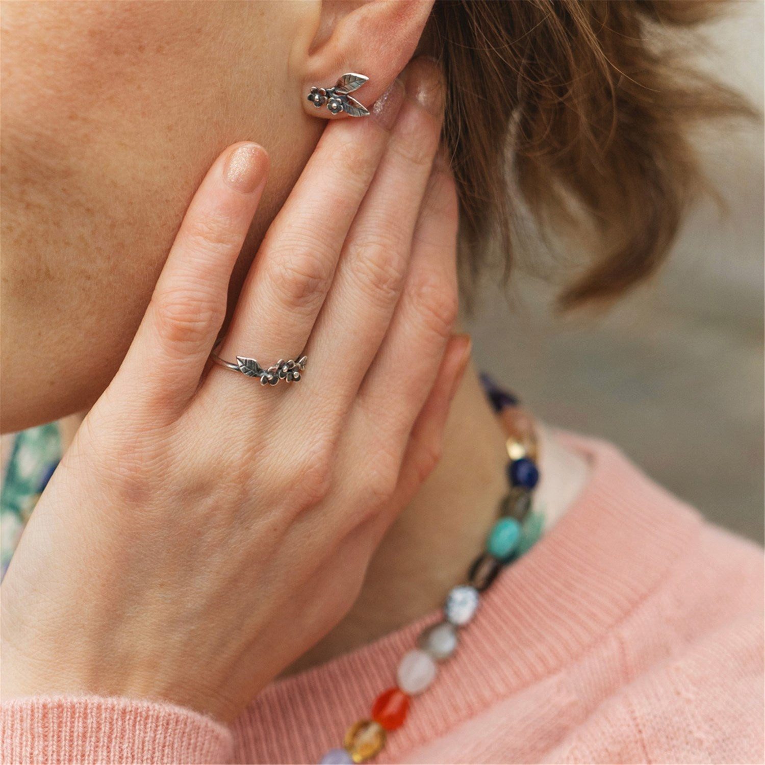 Trollbeads Fingerring Anmutige Blume Ring, TAGRI-00572