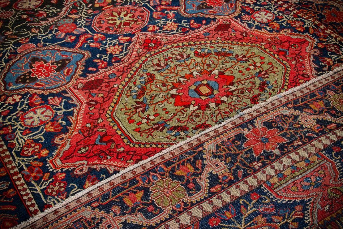 Orientteppich Bakhtiar Handgeknüpfter Perserteppich, 12 Trading, Höhe: Nain / Orientteppich Antik mm 151x249 rechteckig